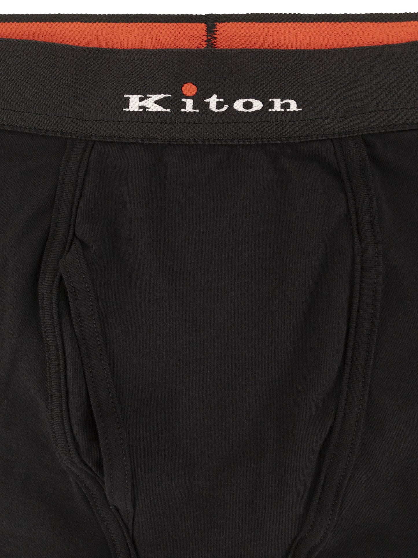 Kiton Men Stretch Cotton Boxer Briefs With Logo KITON