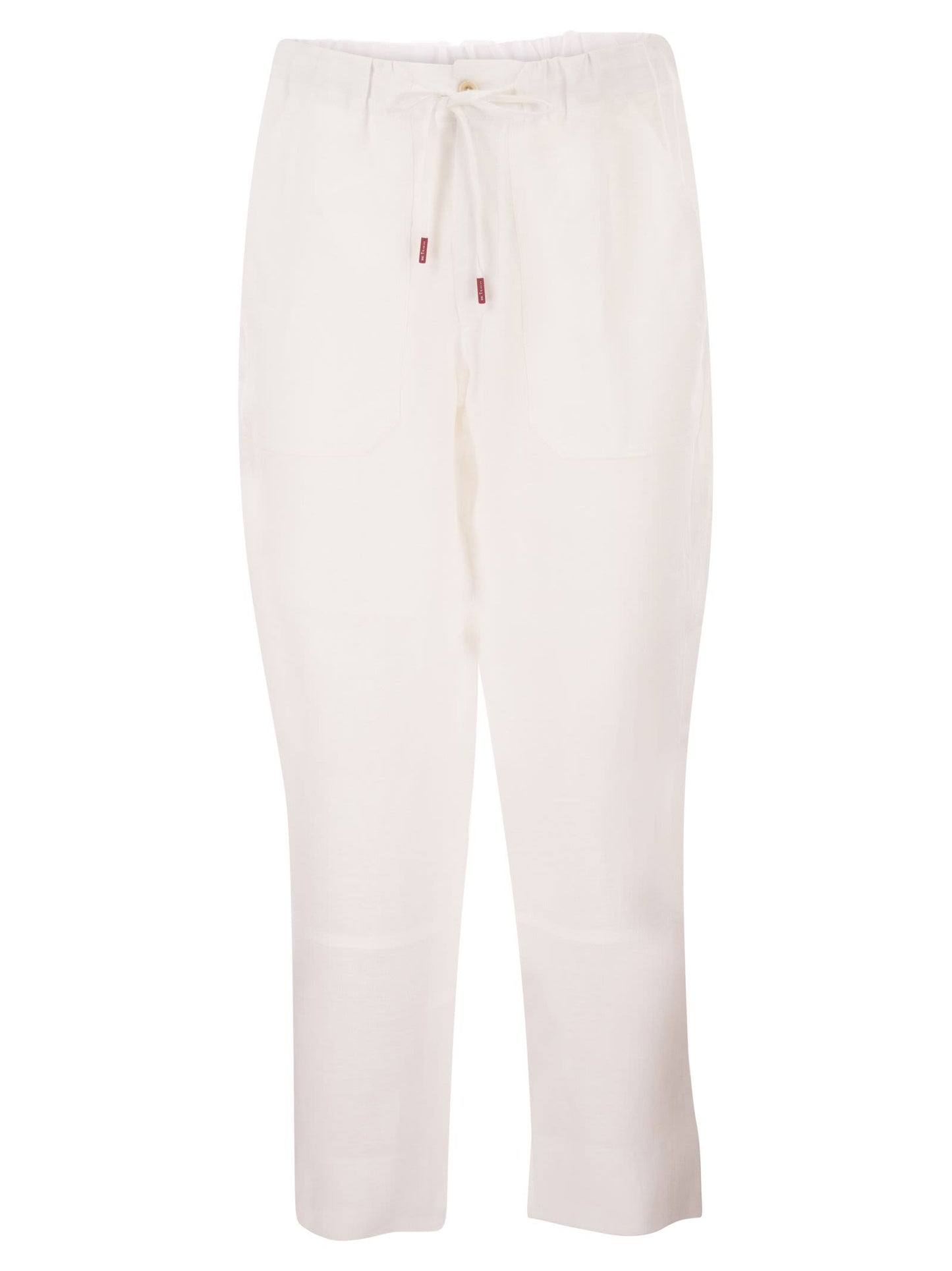 Kiton Men Tailored Linen Drawstring Trousers KITON
