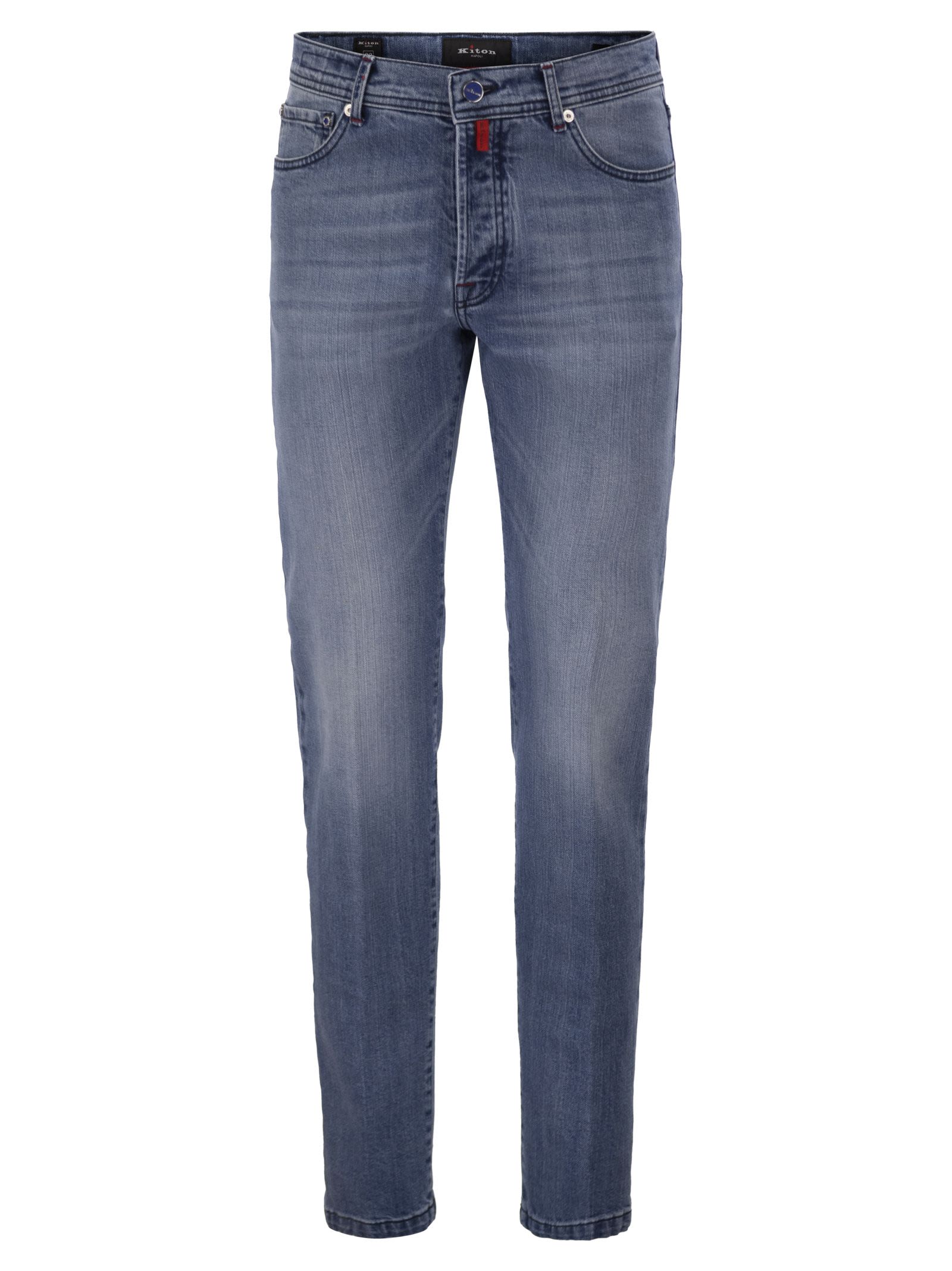Kiton Men Five-Pocket Stretch Denim Jeans KITON