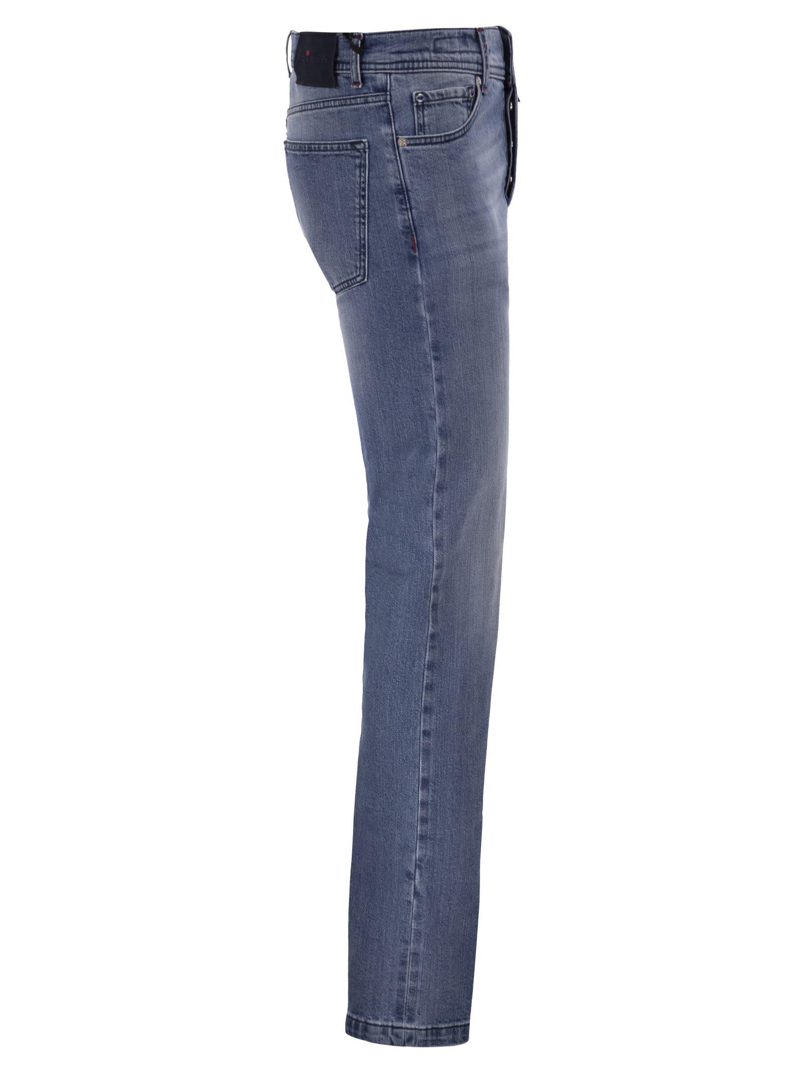 Kiton Men Five-Pocket Stretch Denim Jeans KITON