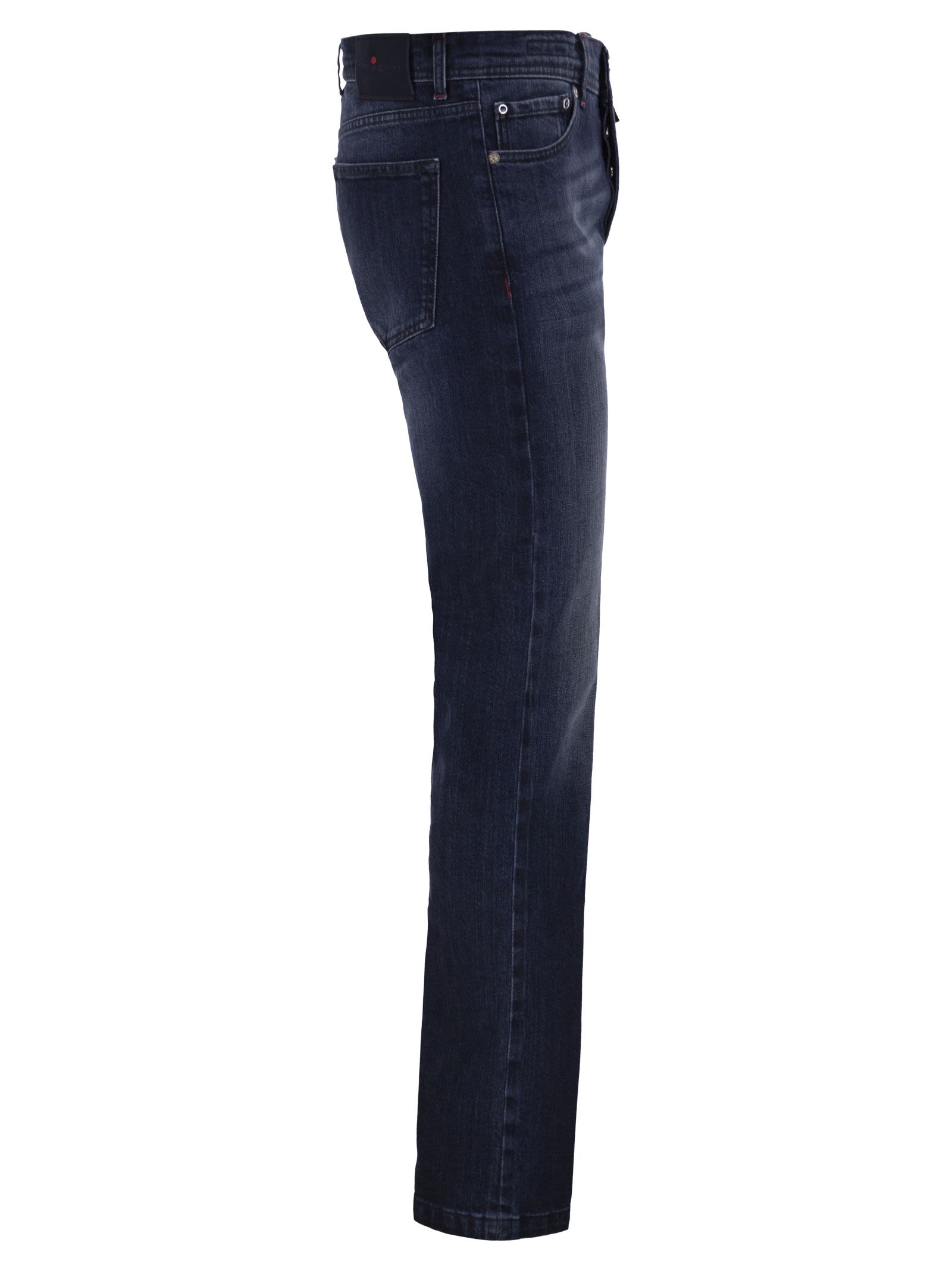 Kiton Men Five-Pocket Stretch Denim Jeans KITON