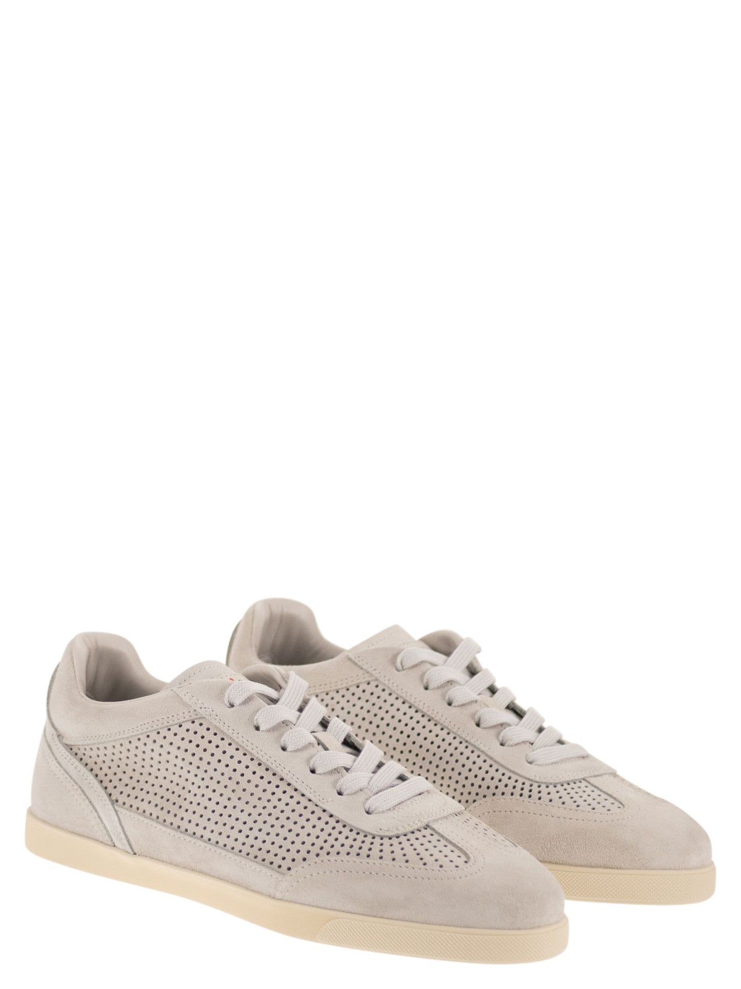 Kiton Men Perforated Calfskin Sneakers KITON