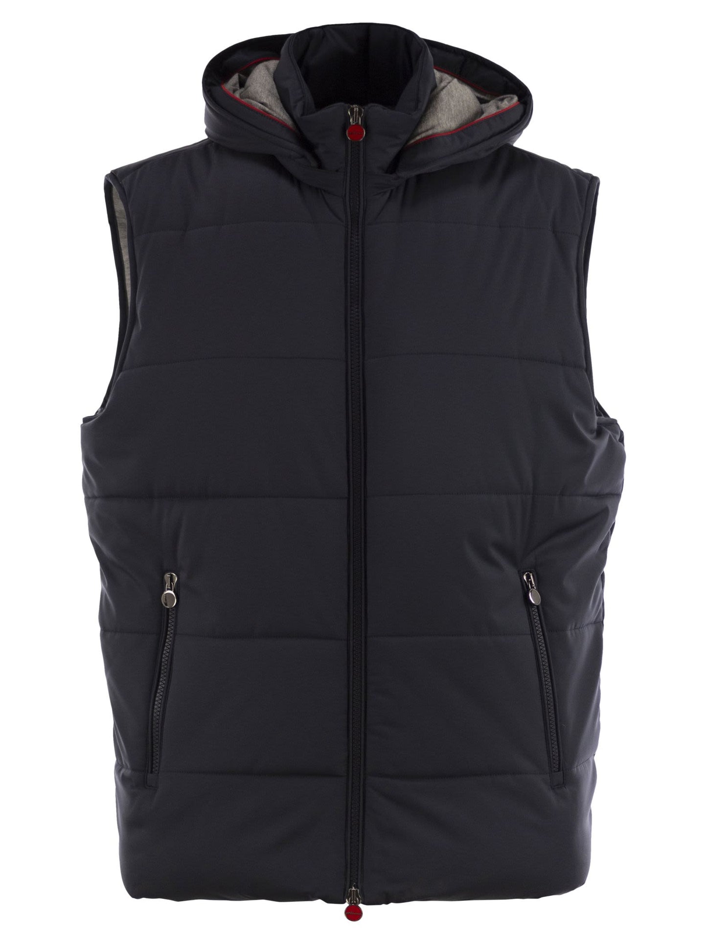 Kiton Men Hooded Sleeveless Jacket KITON