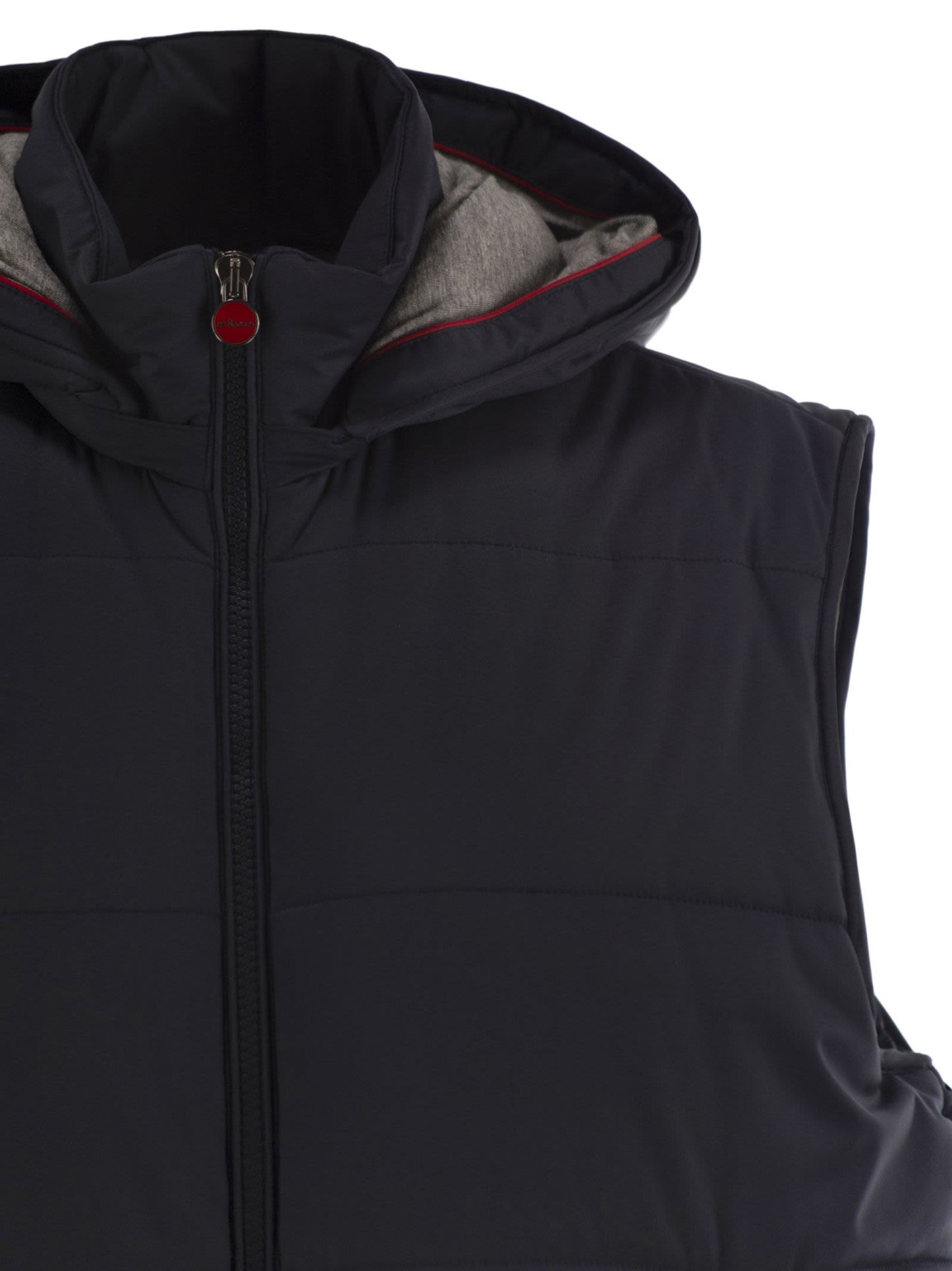 Kiton Men Hooded Sleeveless Jacket KITON