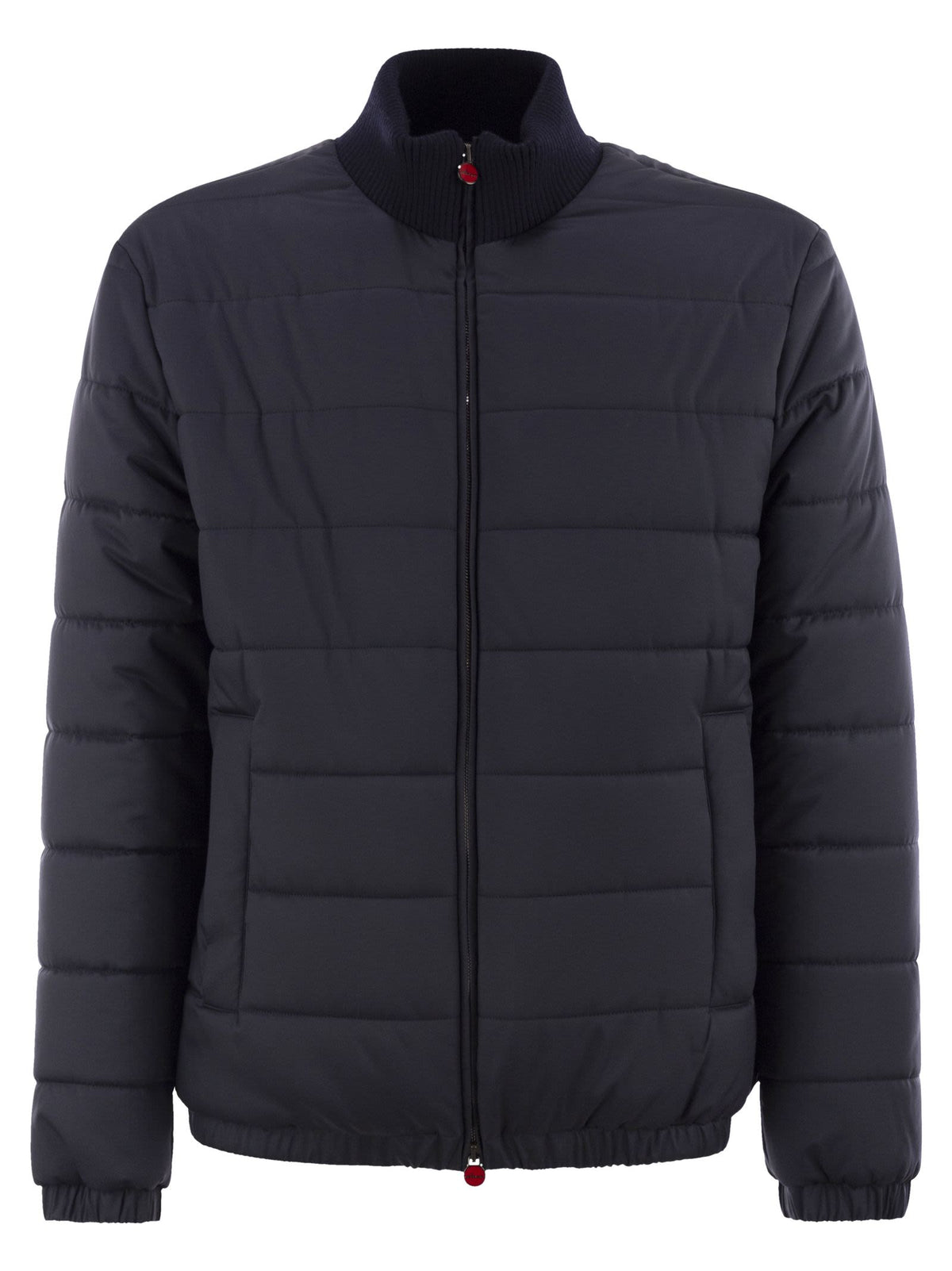Kiton Men Technical Fabric Bomber Jacket KITON