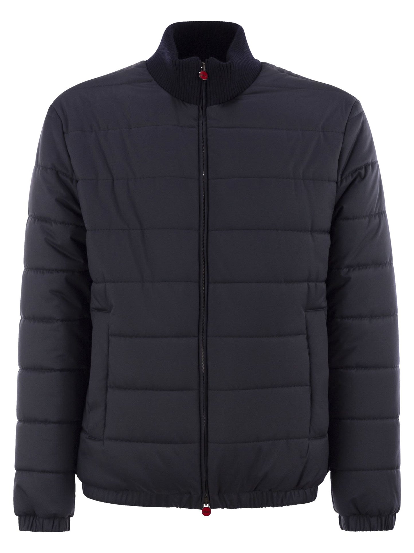 Kiton Men Technical Fabric Bomber Jacket KITON