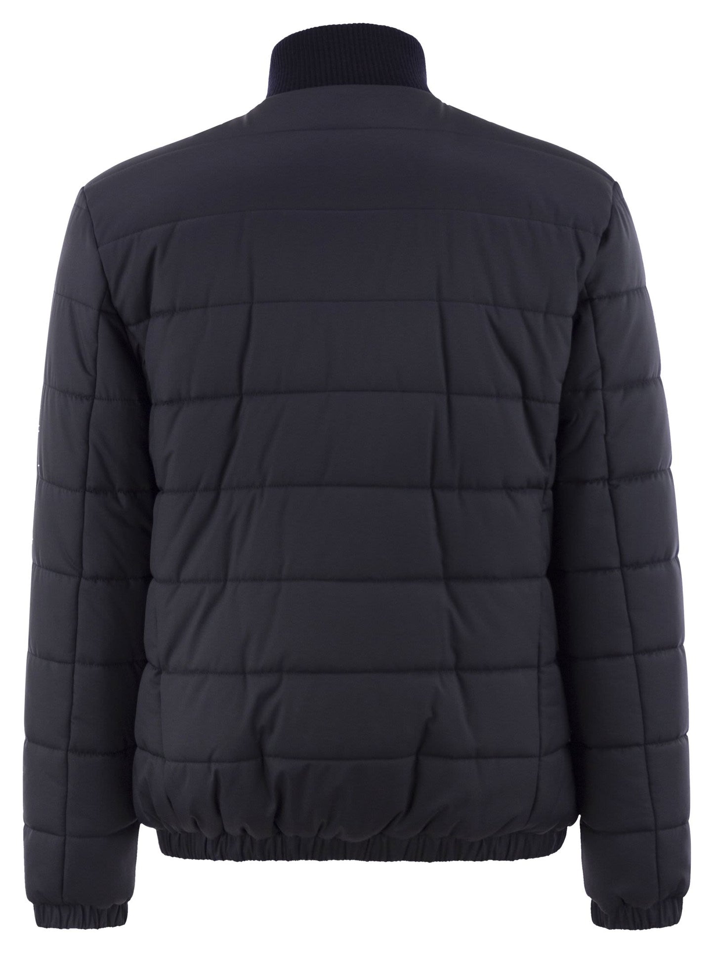 Kiton Men Technical Fabric Bomber Jacket KITON
