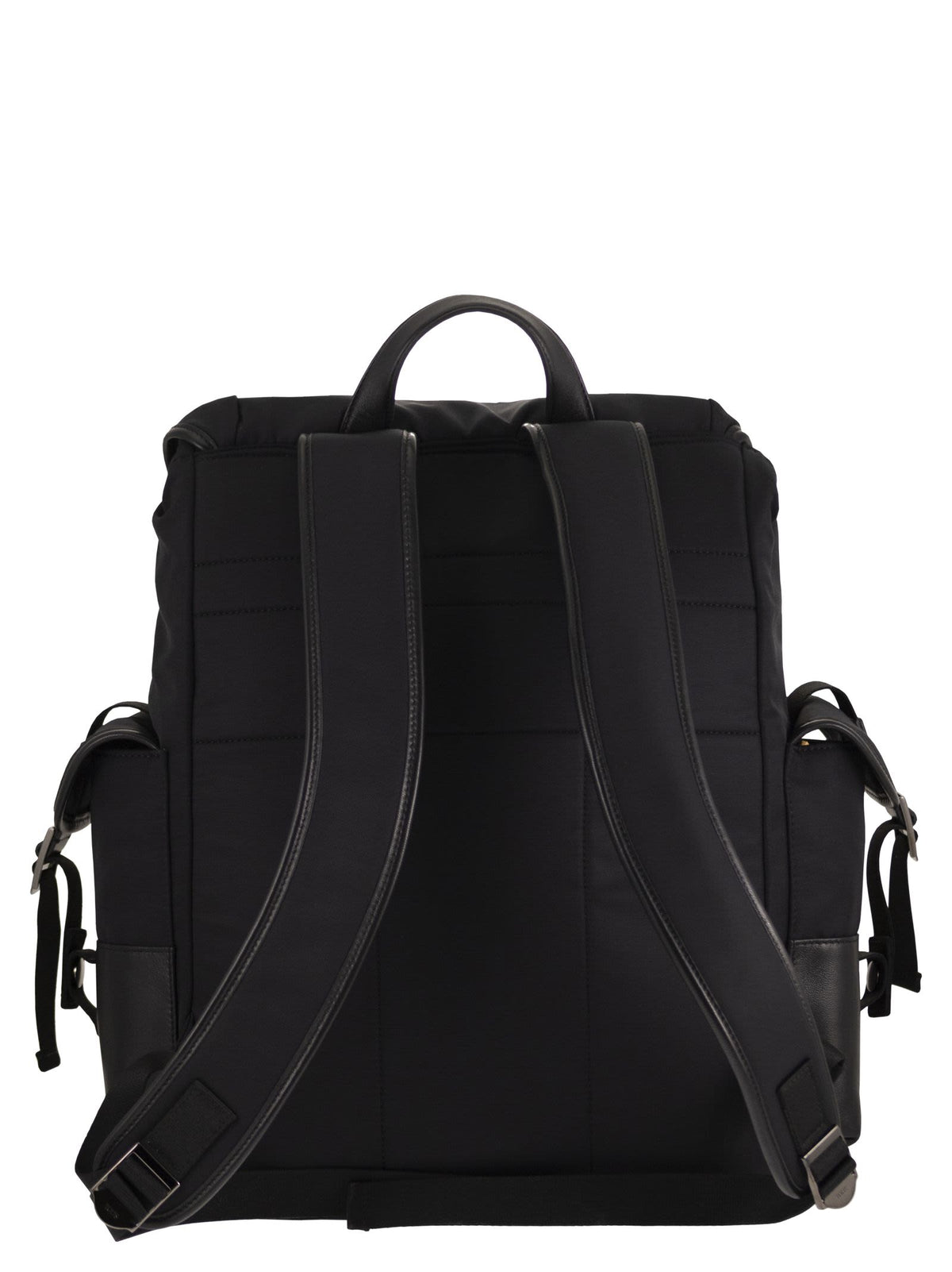 Tod's Men Nylon And Cotton Blend Backpack With Nappa Leather Details TOD'S