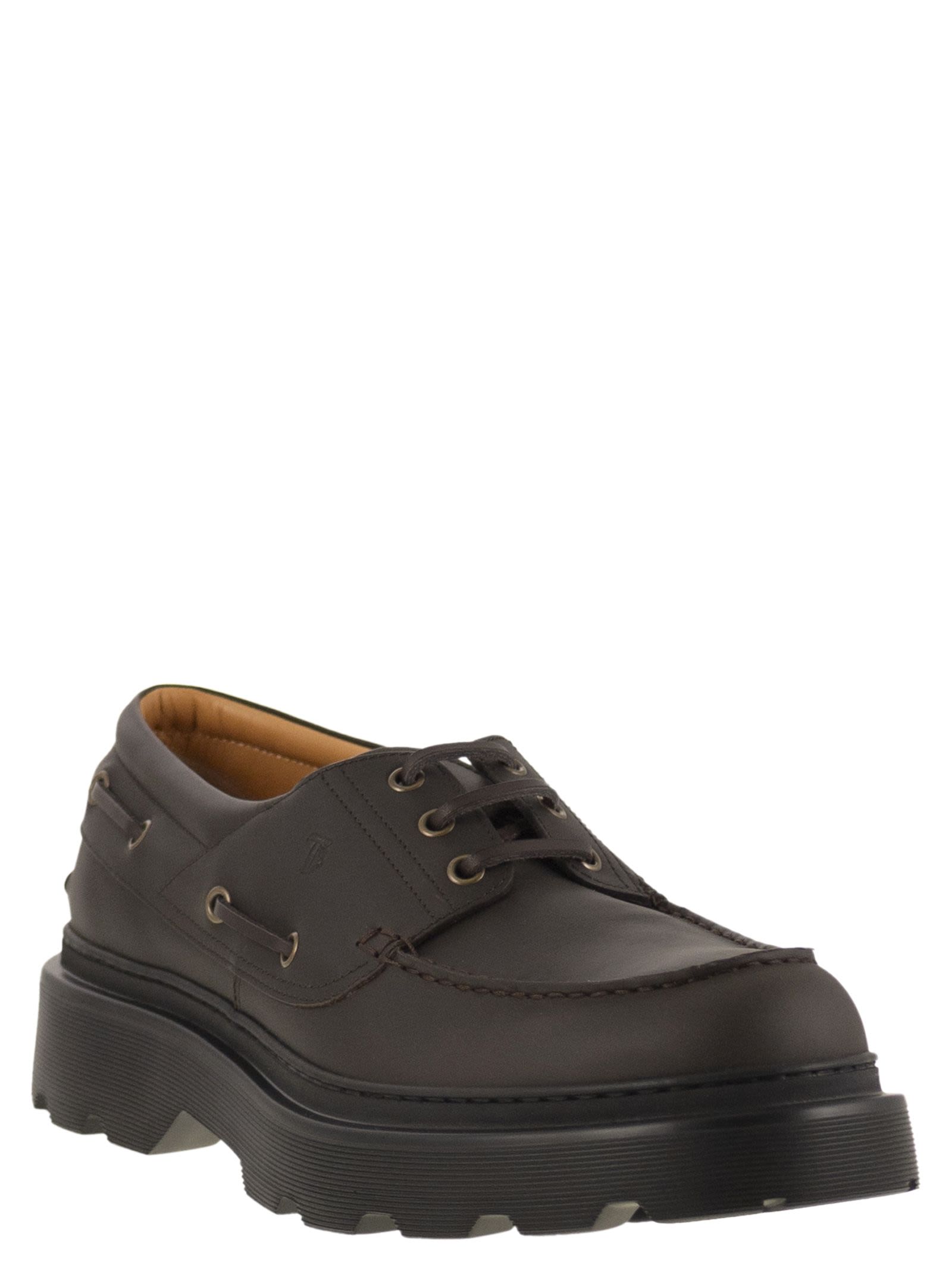 Tod's Men Leather Boat Shoe TOD'S