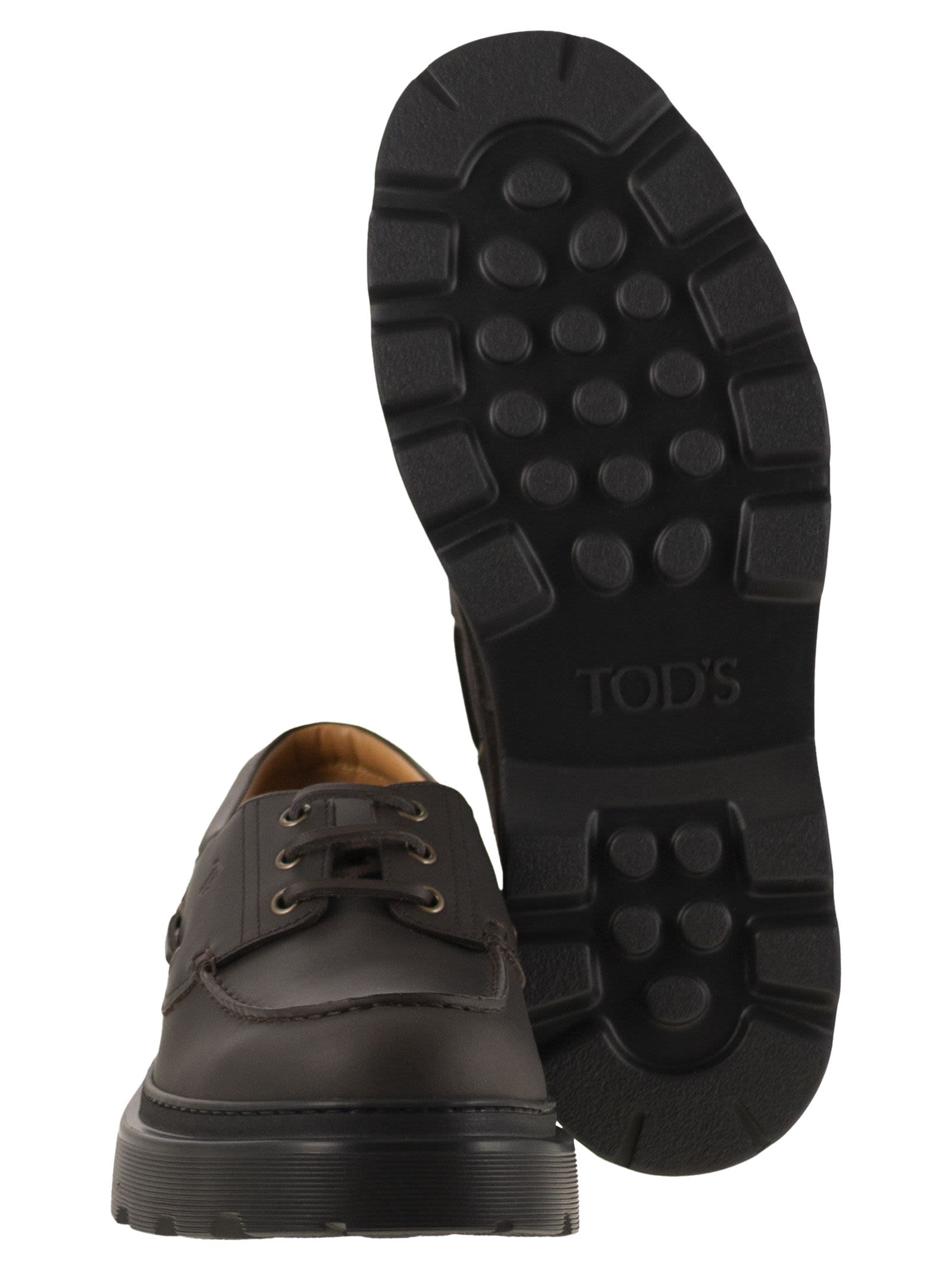 Tod's Men Leather Boat Shoe TOD'S