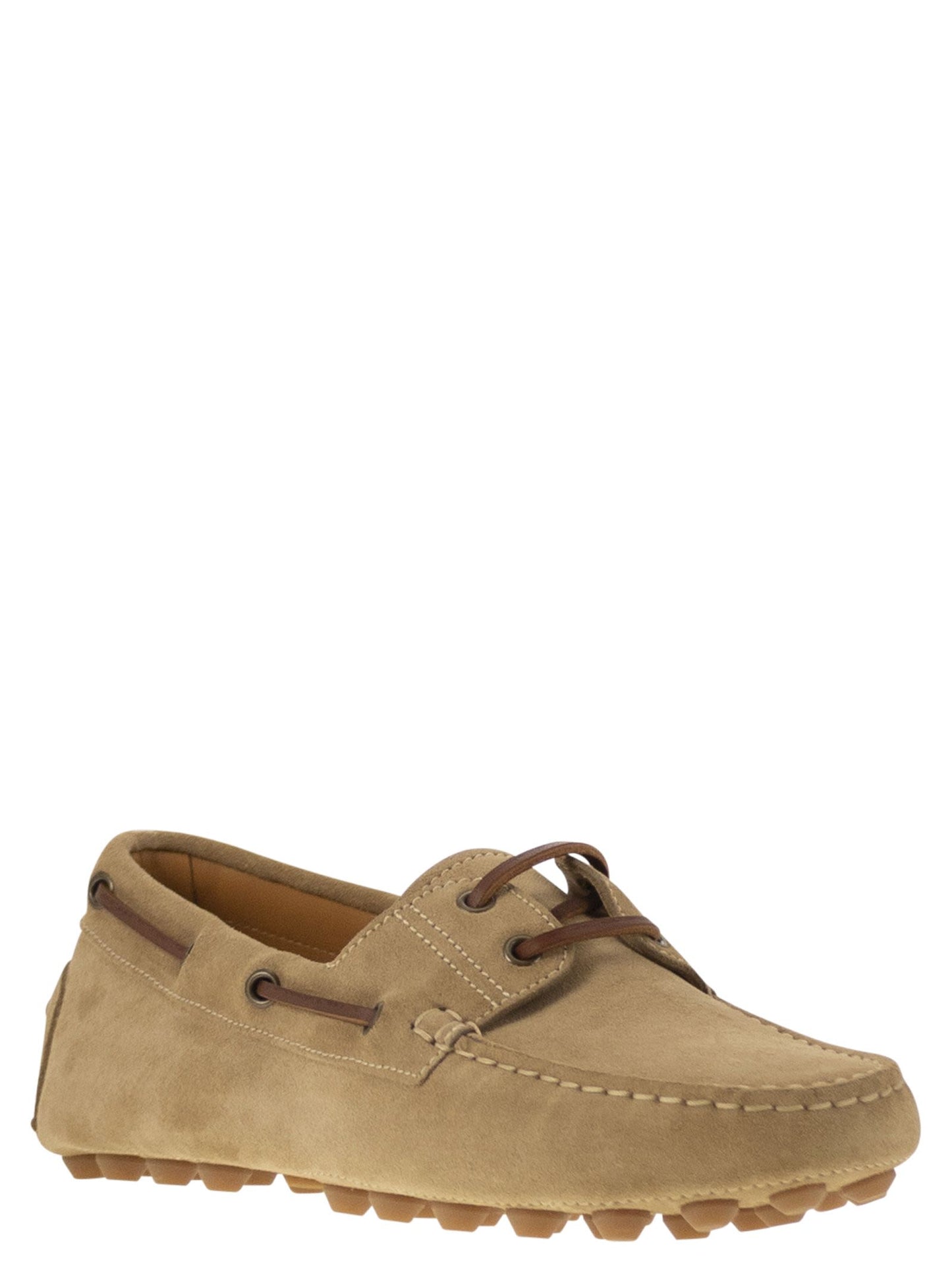 Tod's Men Rubber Bubble Suede Boat TOD'S