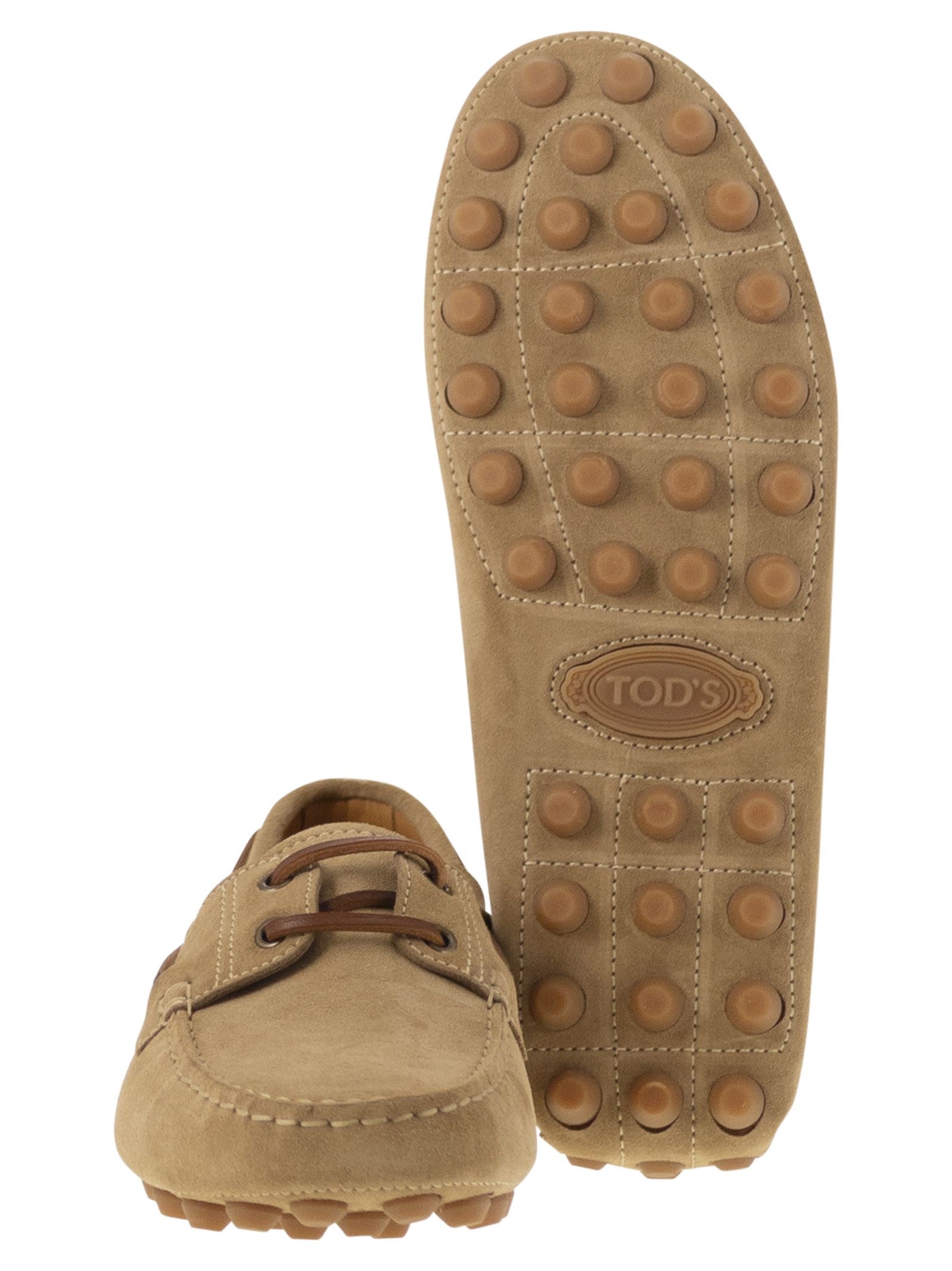 Tod's Men Rubber Bubble Suede Boat TOD'S