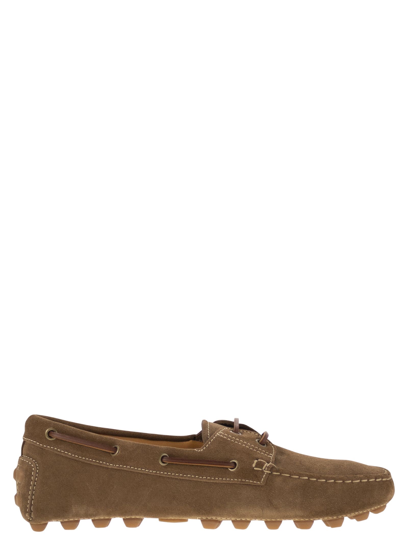 Tod's Men Rubber Bubble Suede Boat TOD'S