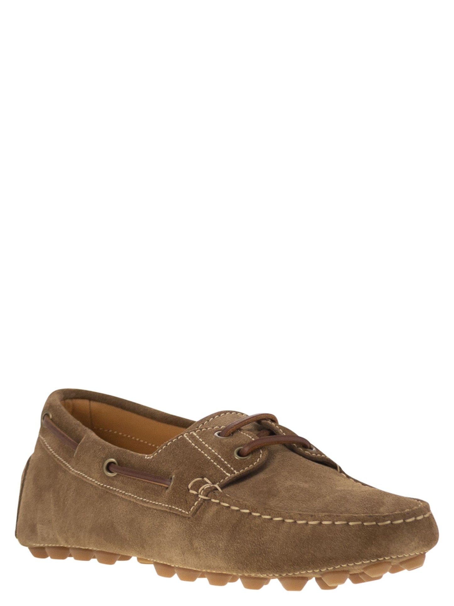 Tod's Men Rubber Bubble Suede Boat TOD'S