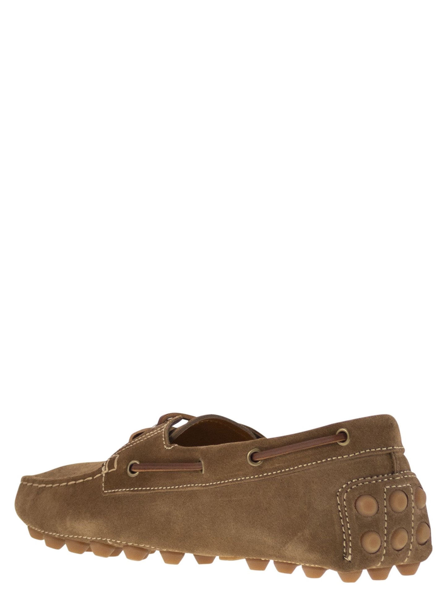 Tod's Men Rubber Bubble Suede Boat TOD'S