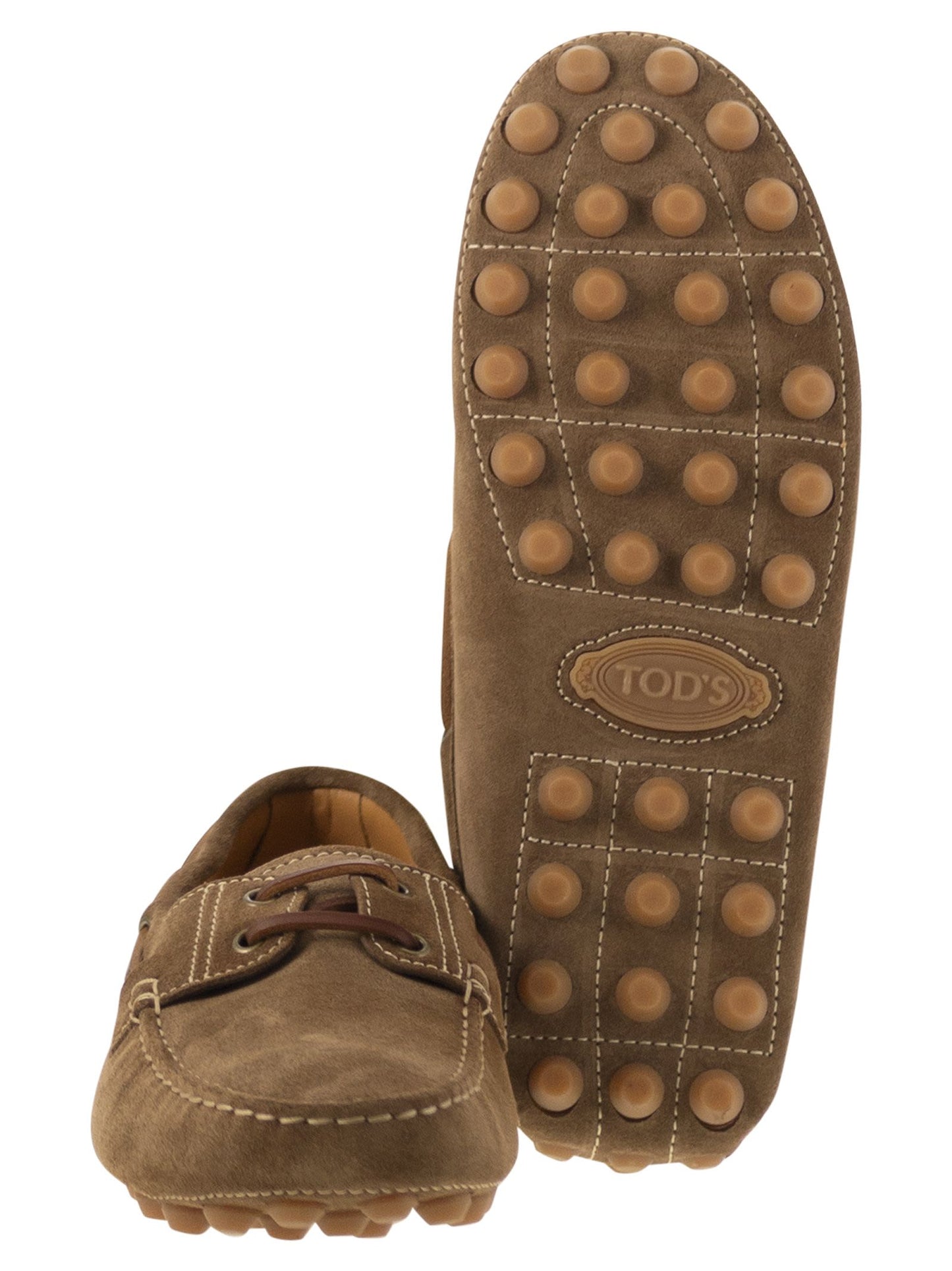Tod's Men Rubber Bubble Suede Boat TOD'S