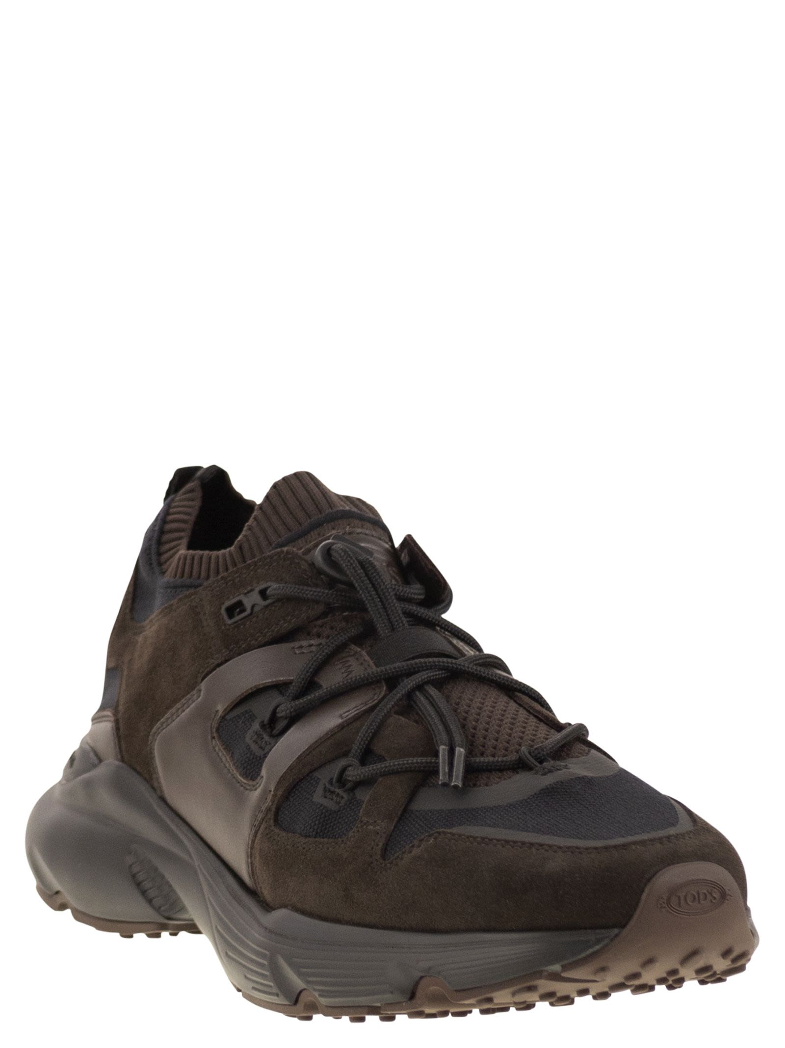 Tod's Men Leather And Technical Fabric Sneakers TOD'S