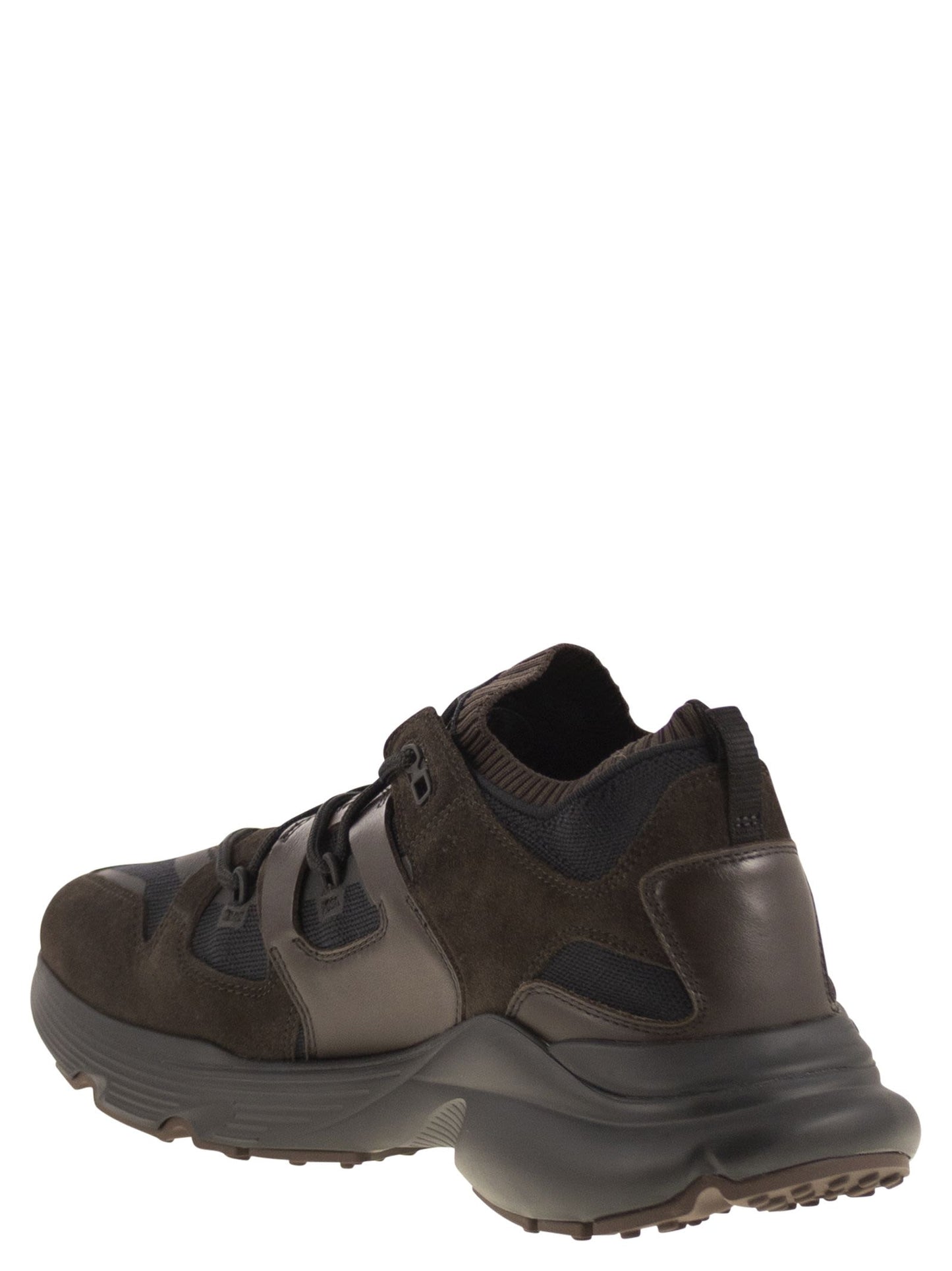 Tod's Men Leather And Technical Fabric Sneakers TOD'S