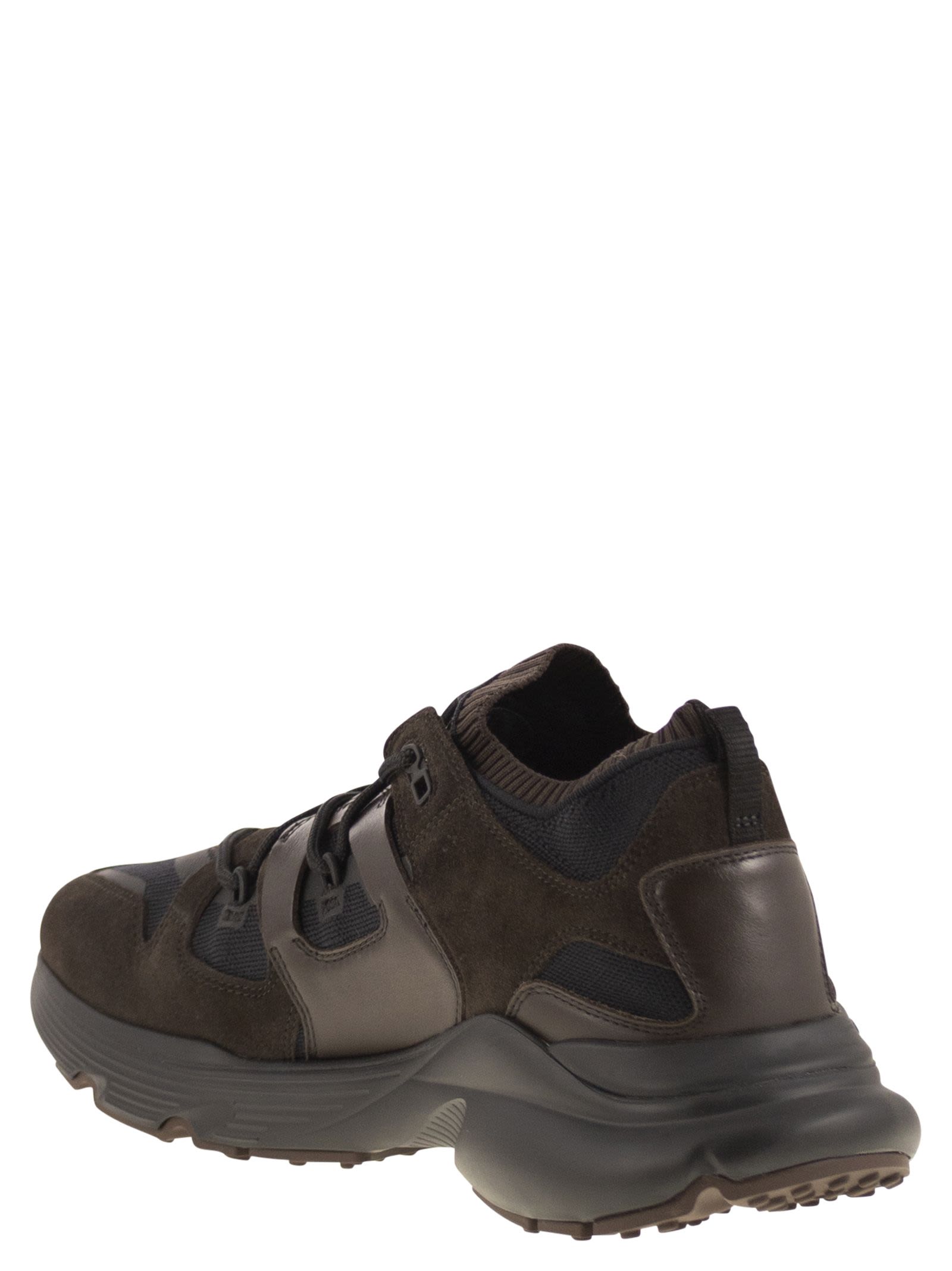 Tod's Men Leather And Technical Fabric Sneakers TOD'S