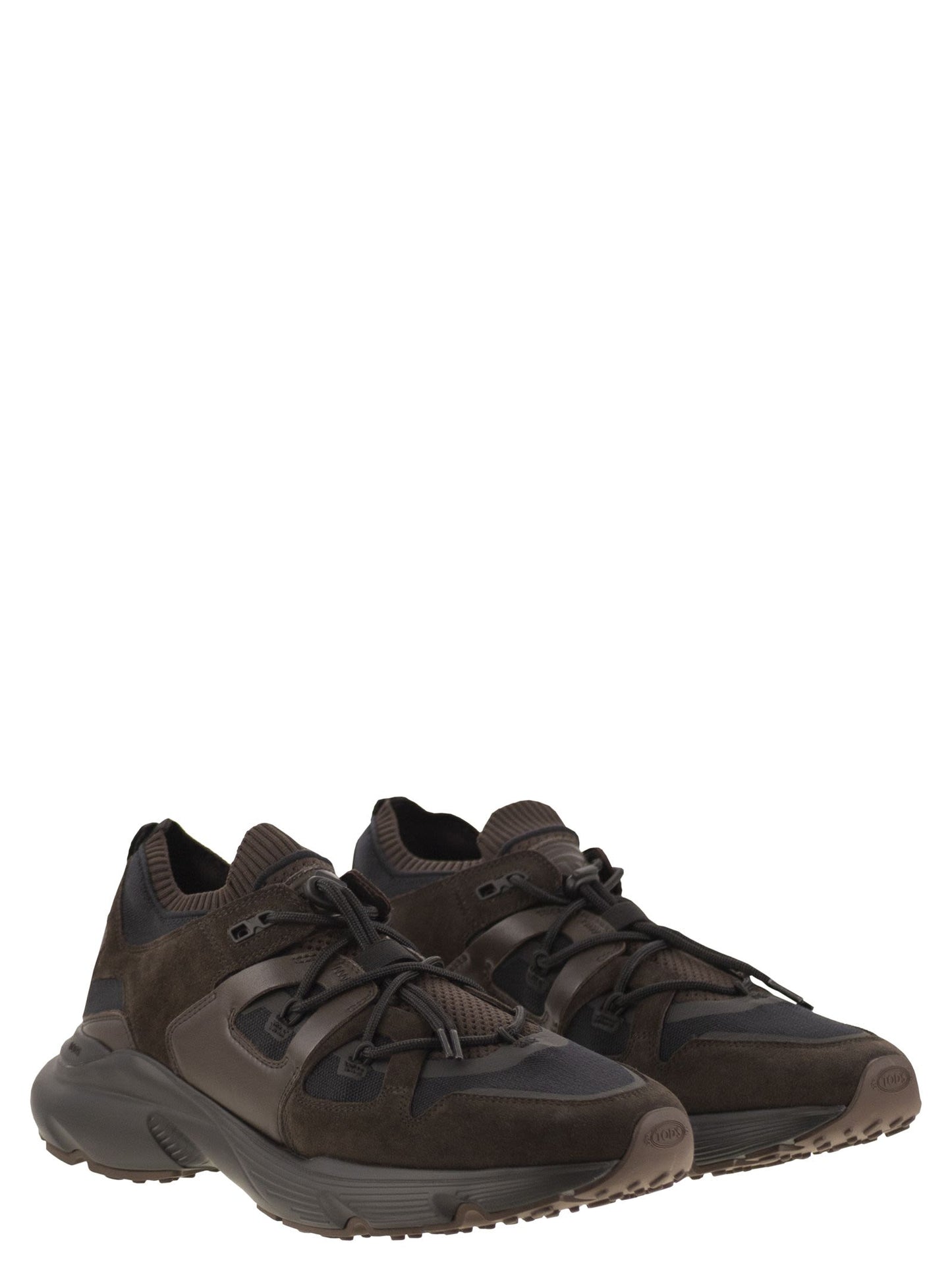 Tod's Men Leather And Technical Fabric Sneakers TOD'S