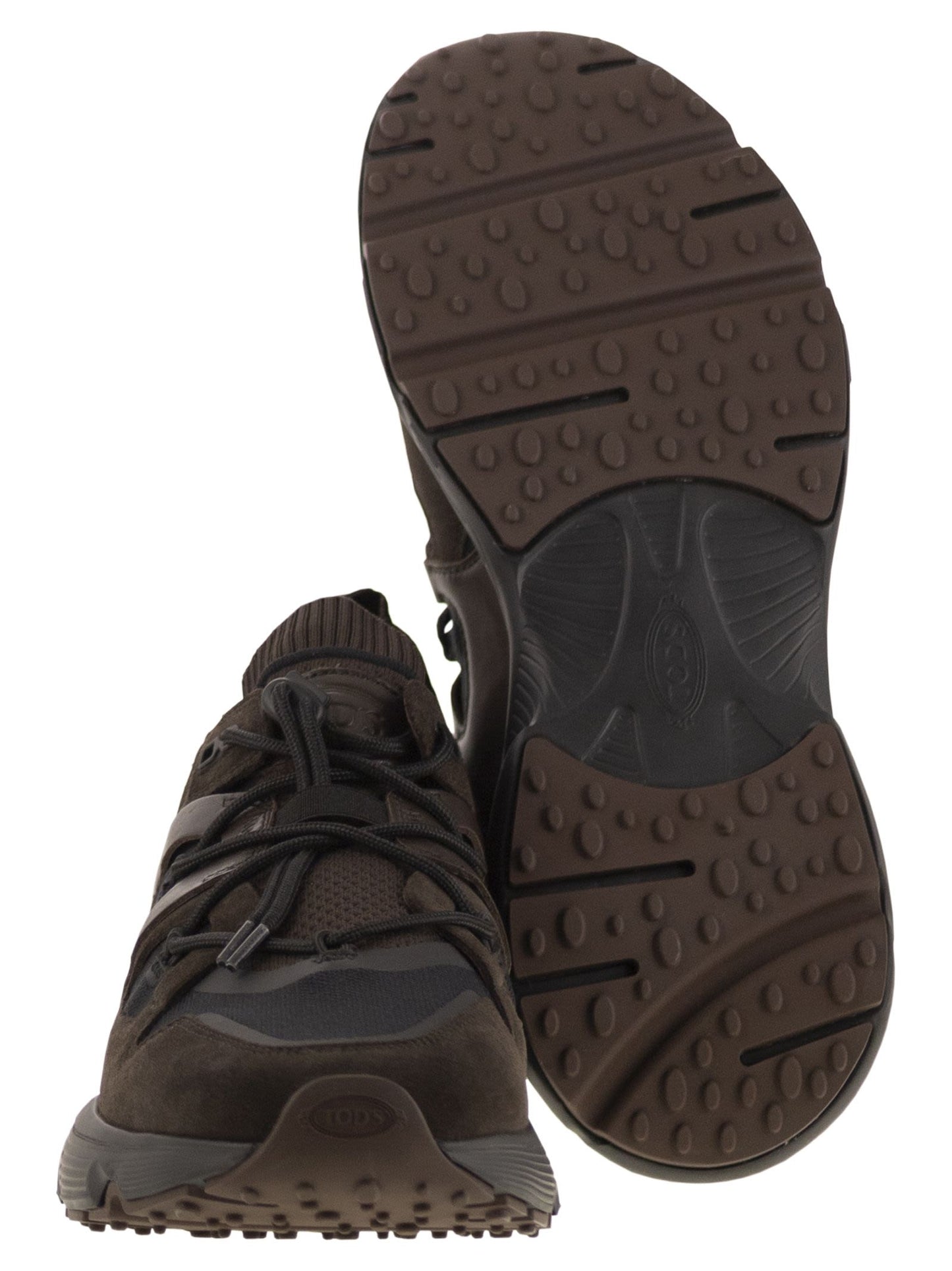 Tod's Men Leather And Technical Fabric Sneakers TOD'S