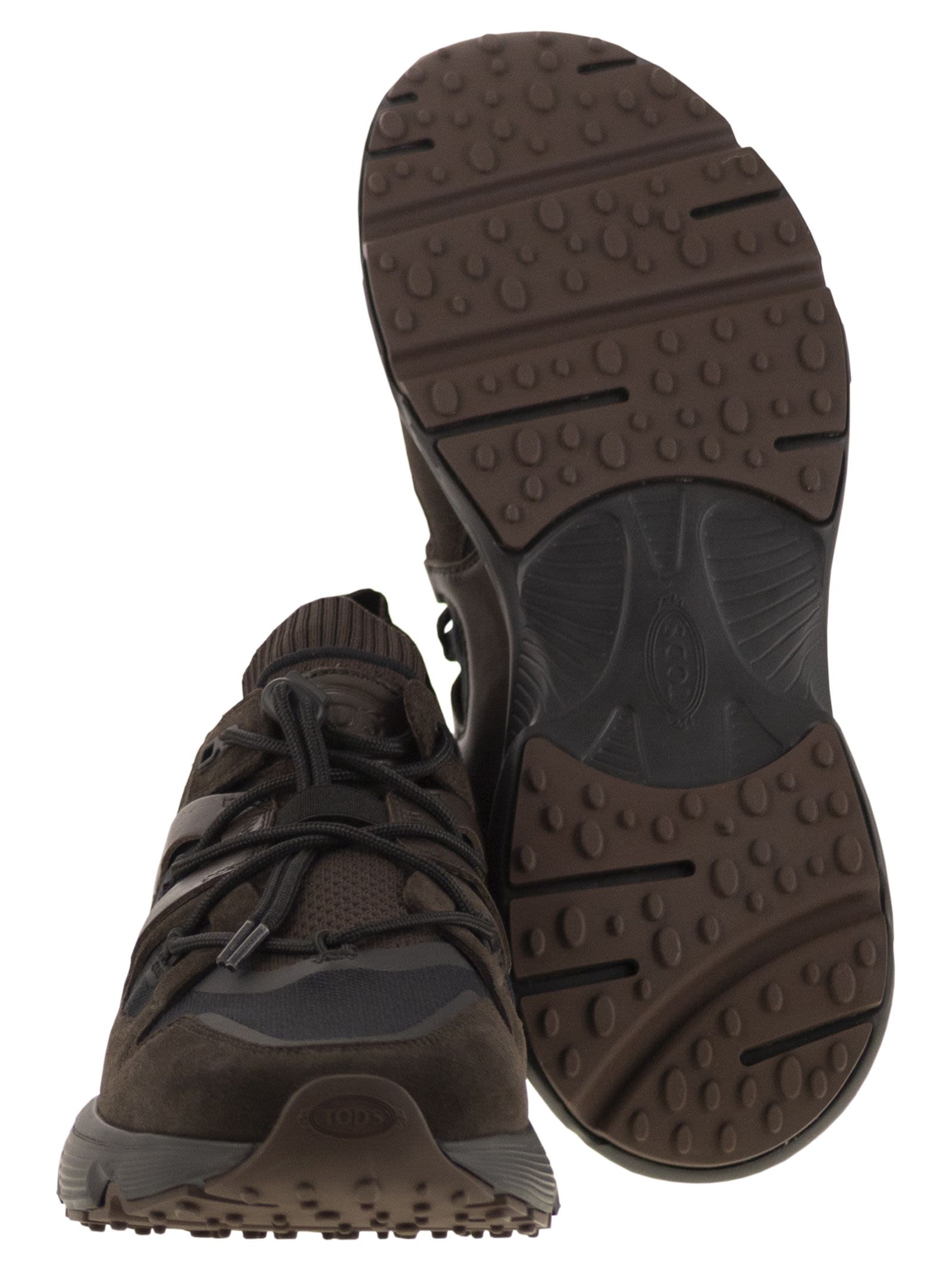 Tod's Men Leather And Technical Fabric Sneakers TOD'S