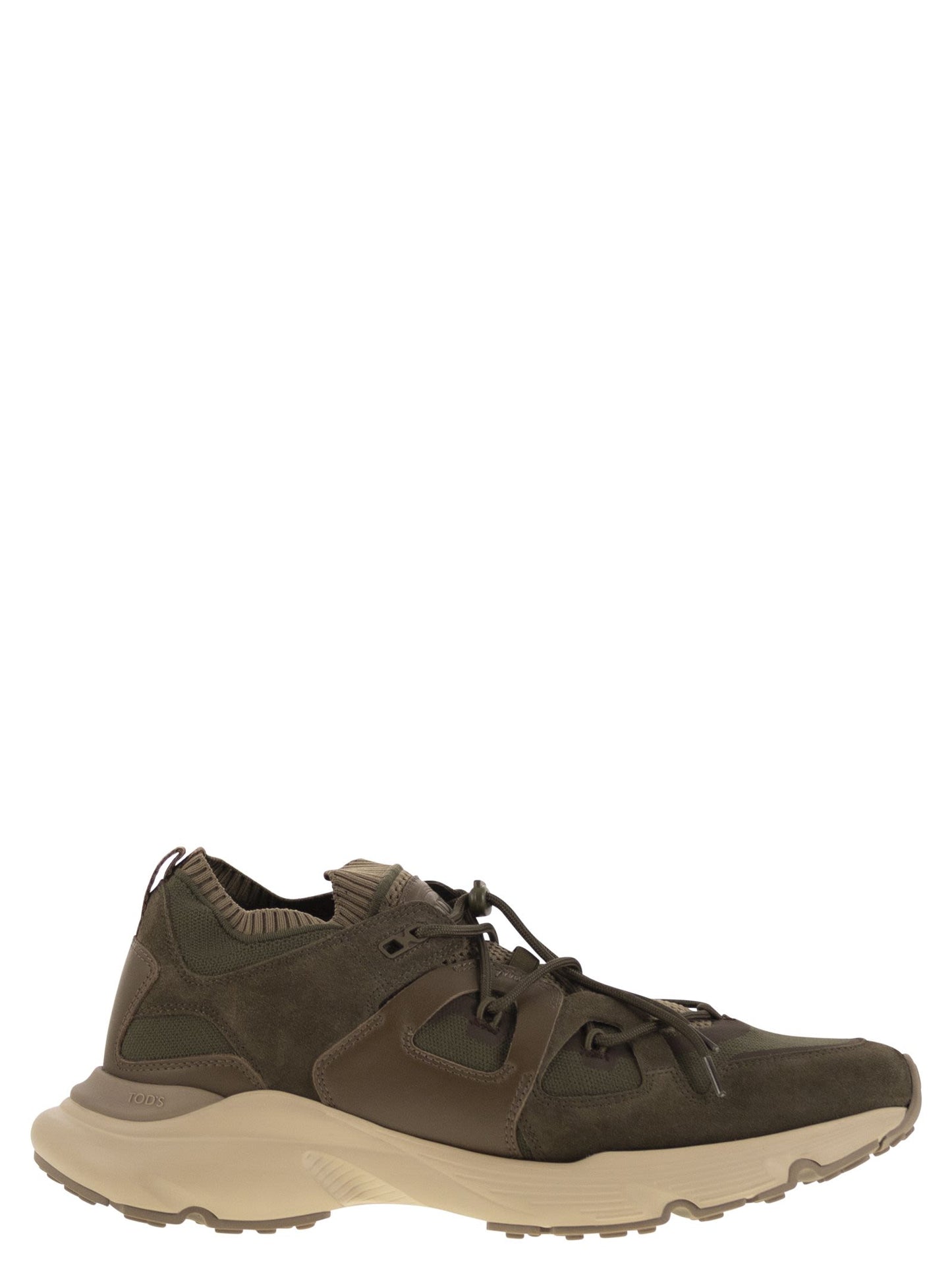Tod's Men Leather And Technical Fabric Sneakers TOD'S