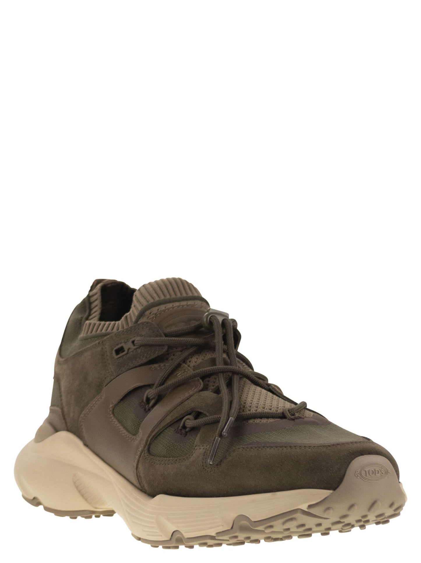 Tod's Men Leather And Technical Fabric Sneakers TOD'S