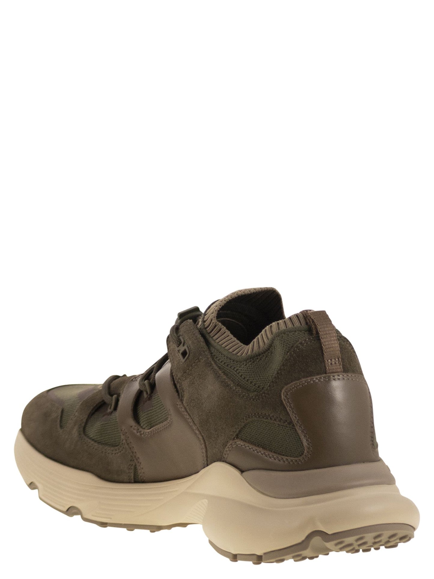 Tod's Men Leather And Technical Fabric Sneakers TOD'S