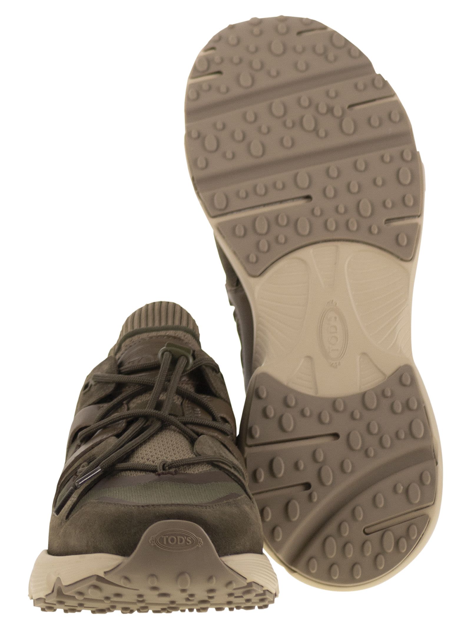 Tod's Men Leather And Technical Fabric Sneakers TOD'S