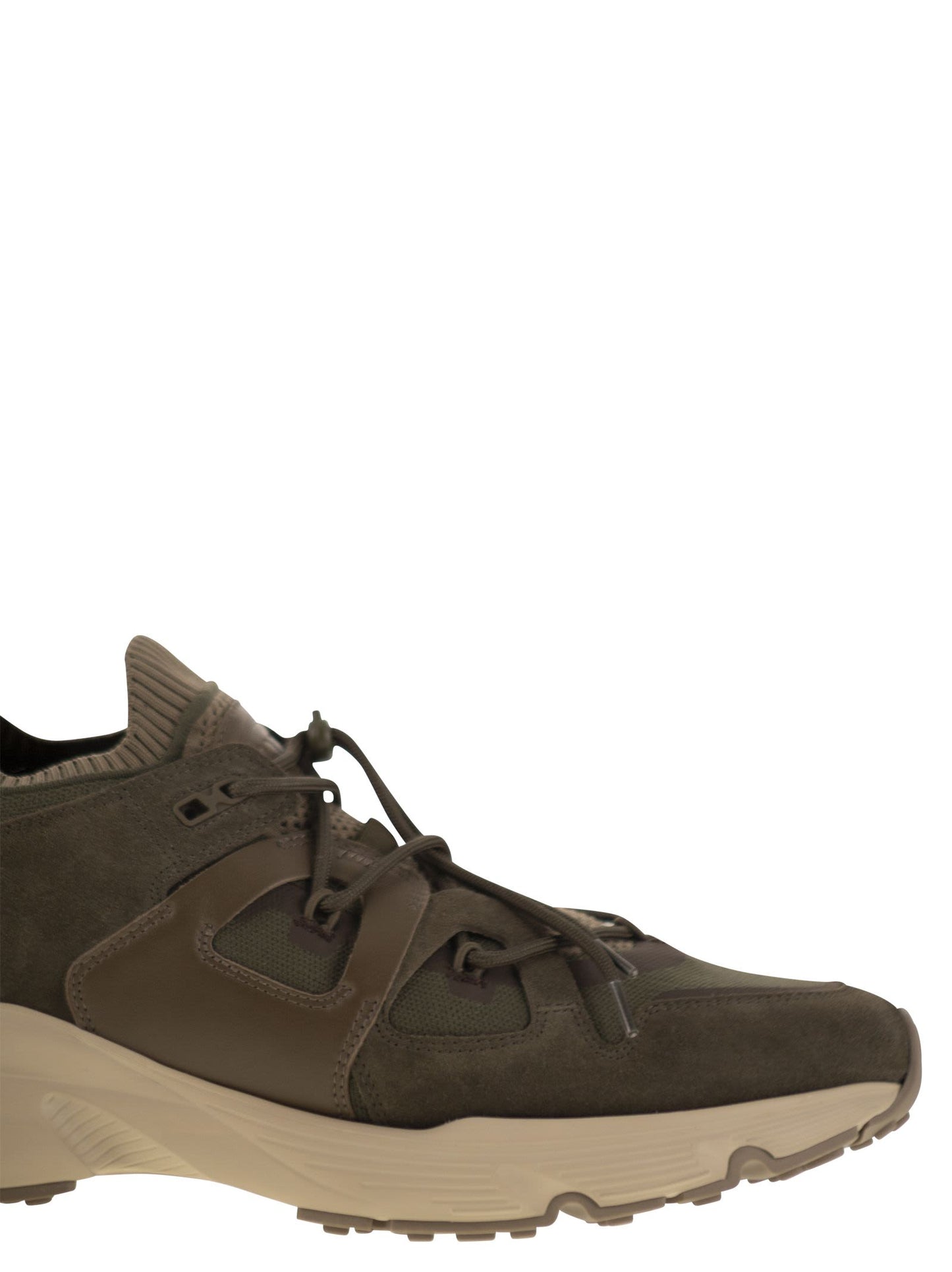 Tod's Men Leather And Technical Fabric Sneakers TOD'S