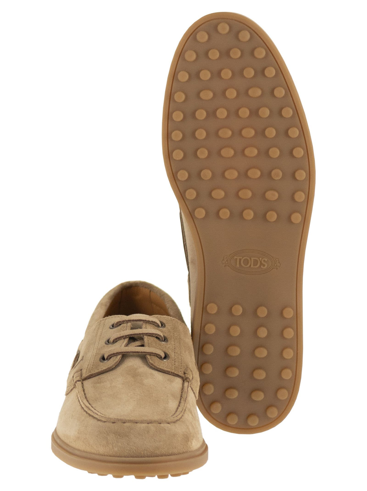 Tod's Men Suede Boat Shoe