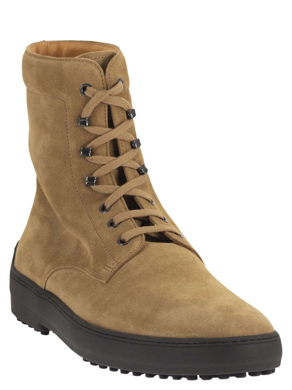 Tod's Men Calfskin Suede Lace-Up Boots TOD'S