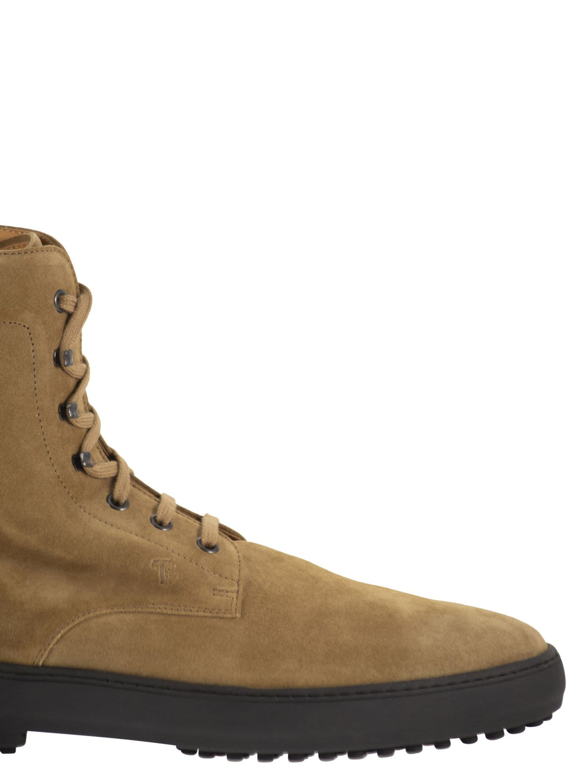 Tod's Men Calfskin Suede Lace-Up Boots TOD'S
