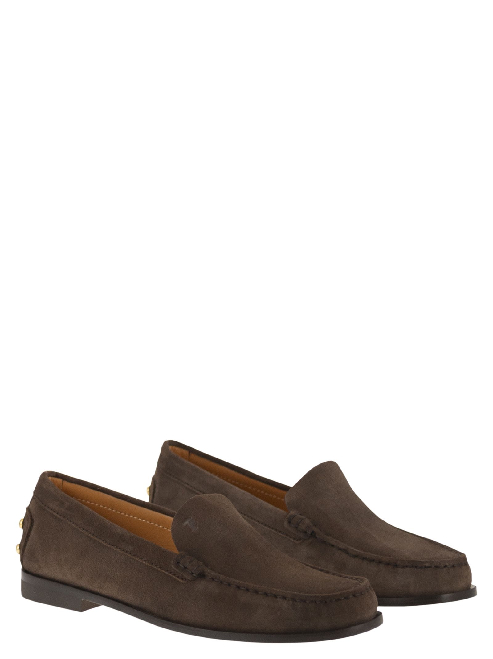 Tod's Women Suede Leather Loafers TOD'S