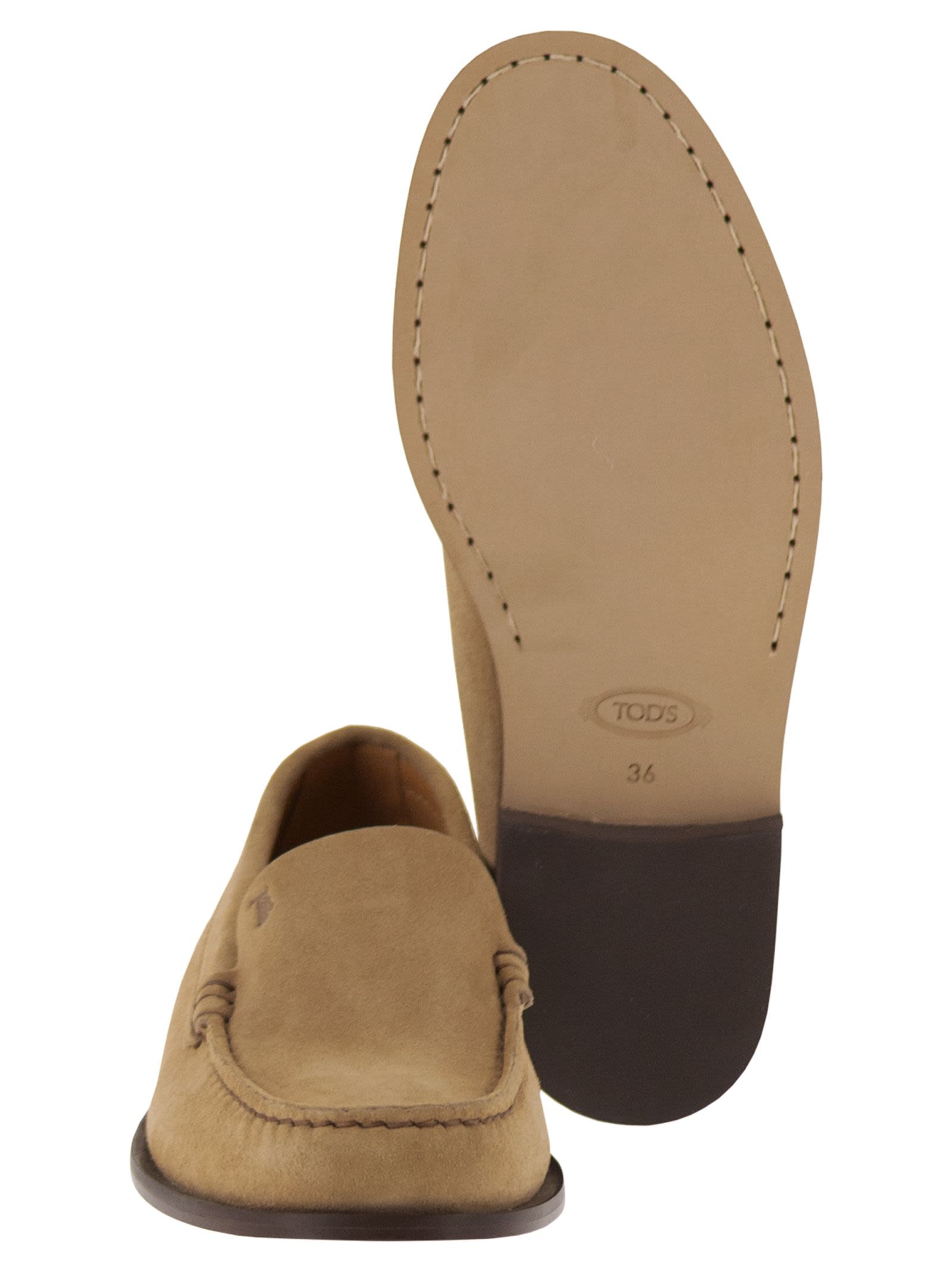 Tod's Women Suede Leather Loafers TOD'S