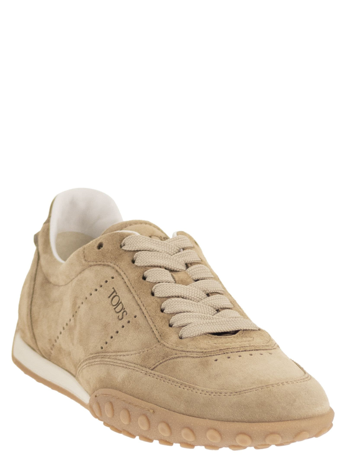 Tod's Women Calfskin Suede And Smooth Leather Sneakers TOD'S