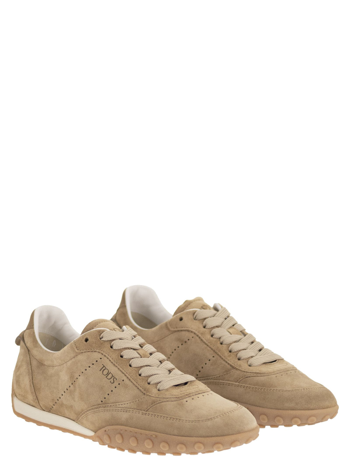 Tod's Women Calfskin Suede And Smooth Leather Sneakers TOD'S
