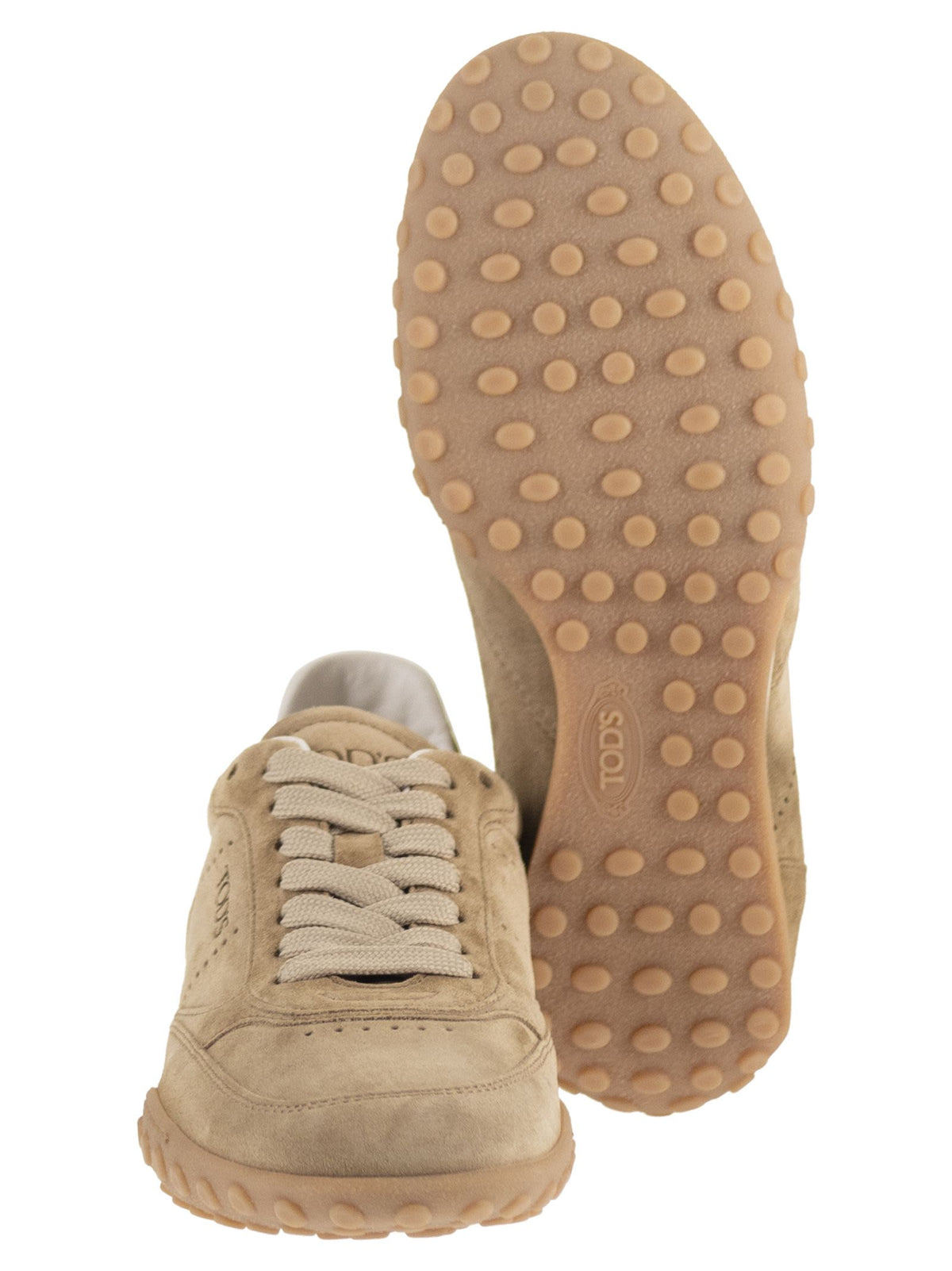 Tod's Women Calfskin Suede And Smooth Leather Sneakers TOD'S