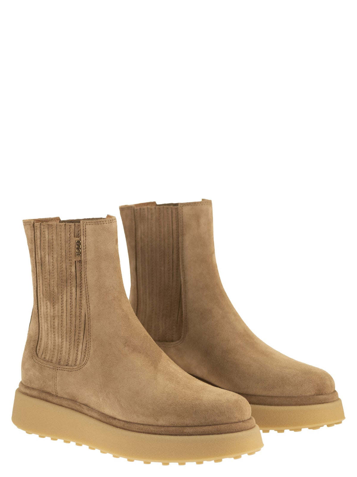 Tod's Women Suede Chelsea Boots With Tpu Sole TOD'S