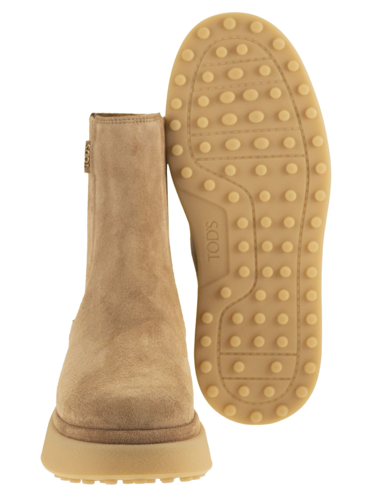 Tod's Women Suede Chelsea Boots With Tpu Sole TOD'S