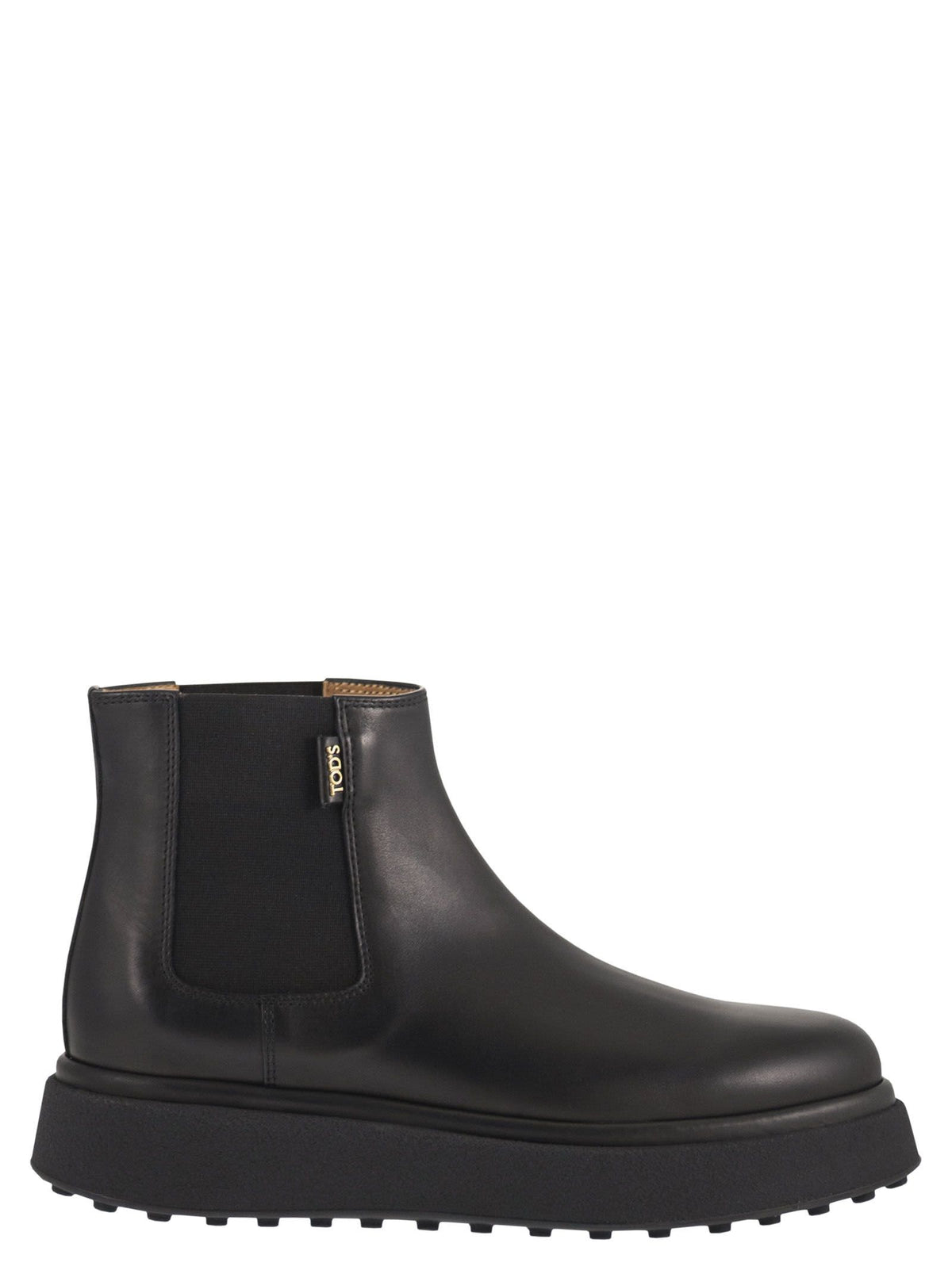 Tod's Women Leather Chelsea Boots With Raised Rubber Sole TOD'S