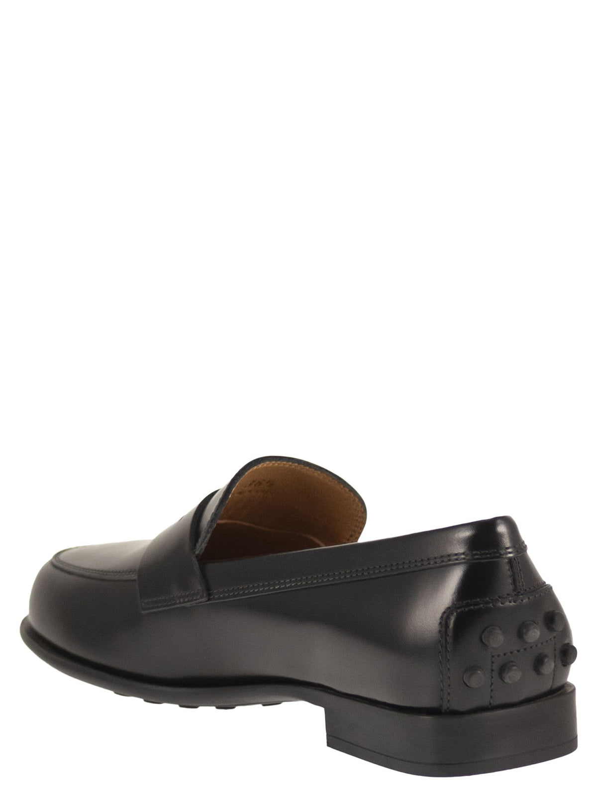 Tod's Women Calfskin Leather Loafers With Logo Detail TOD'S