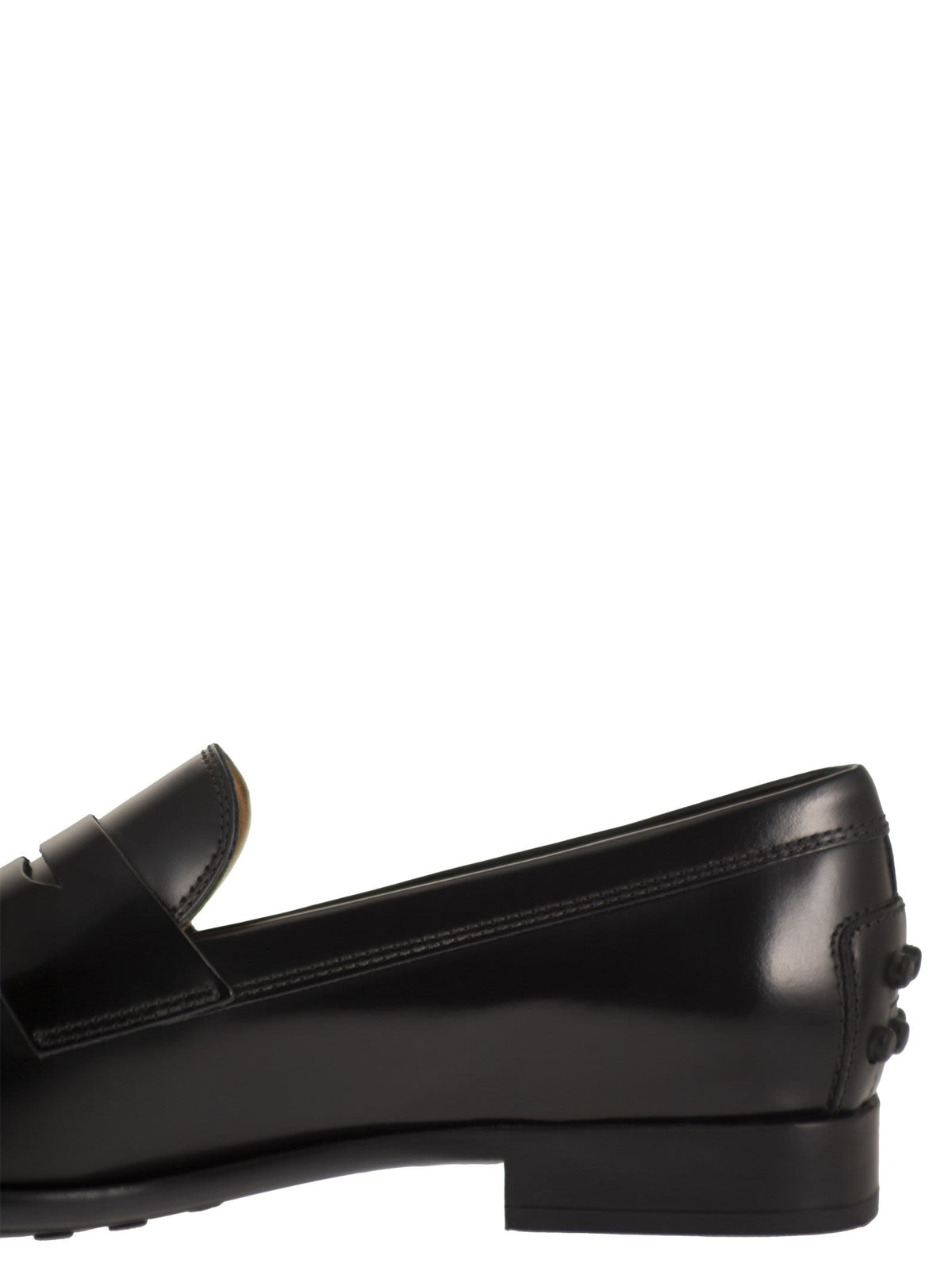 Tod's Women Calfskin Leather Loafers With Logo Detail TOD'S