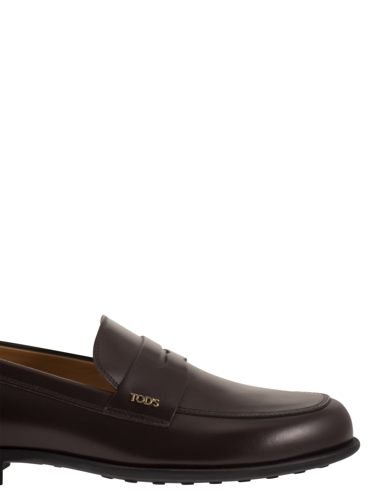Tod's Women Calfskin Leather Loafers With Logo Detail TOD'S