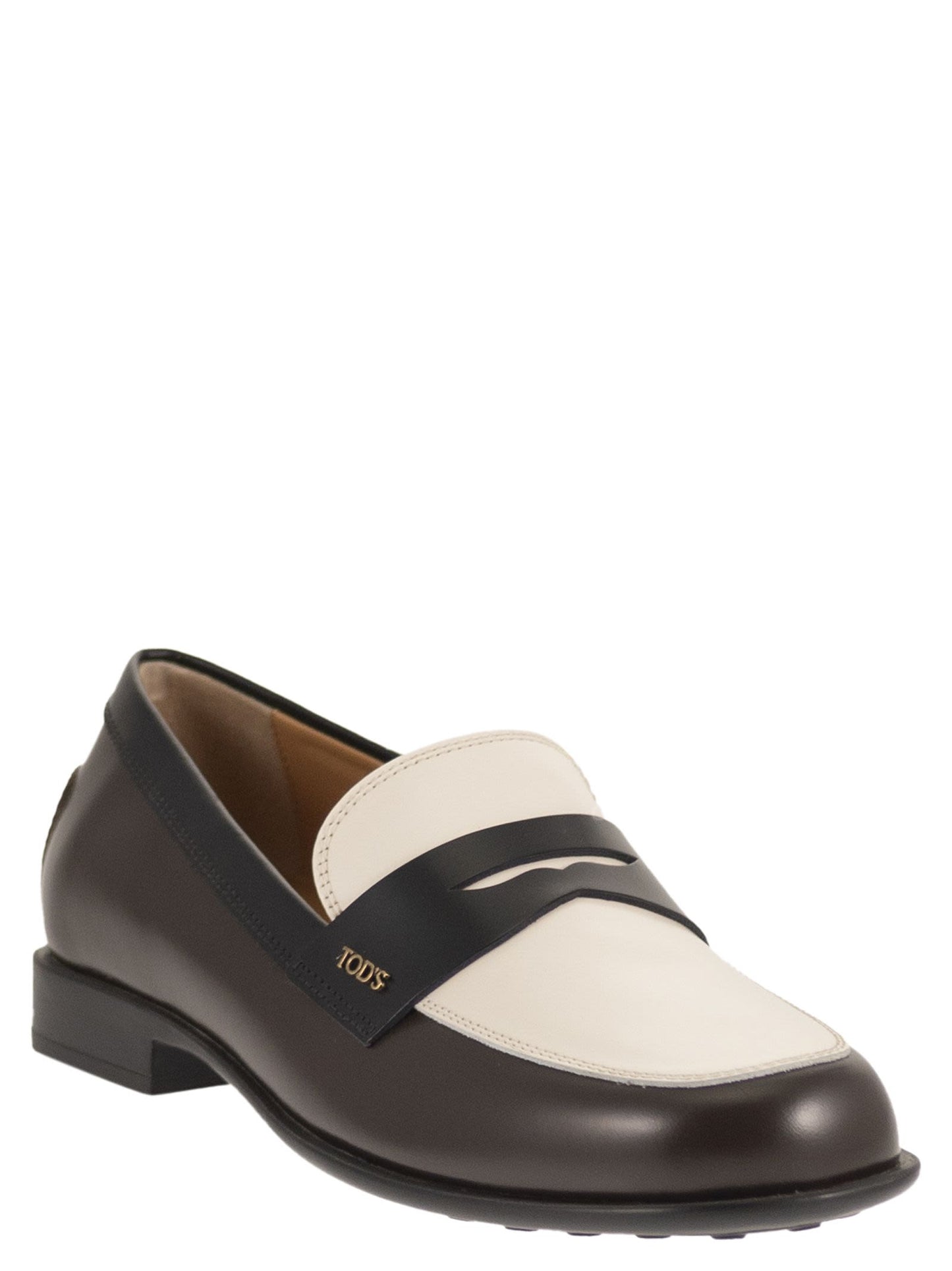 Tod's Women Two-Tone Calfskin Leather Loafers TOD'S