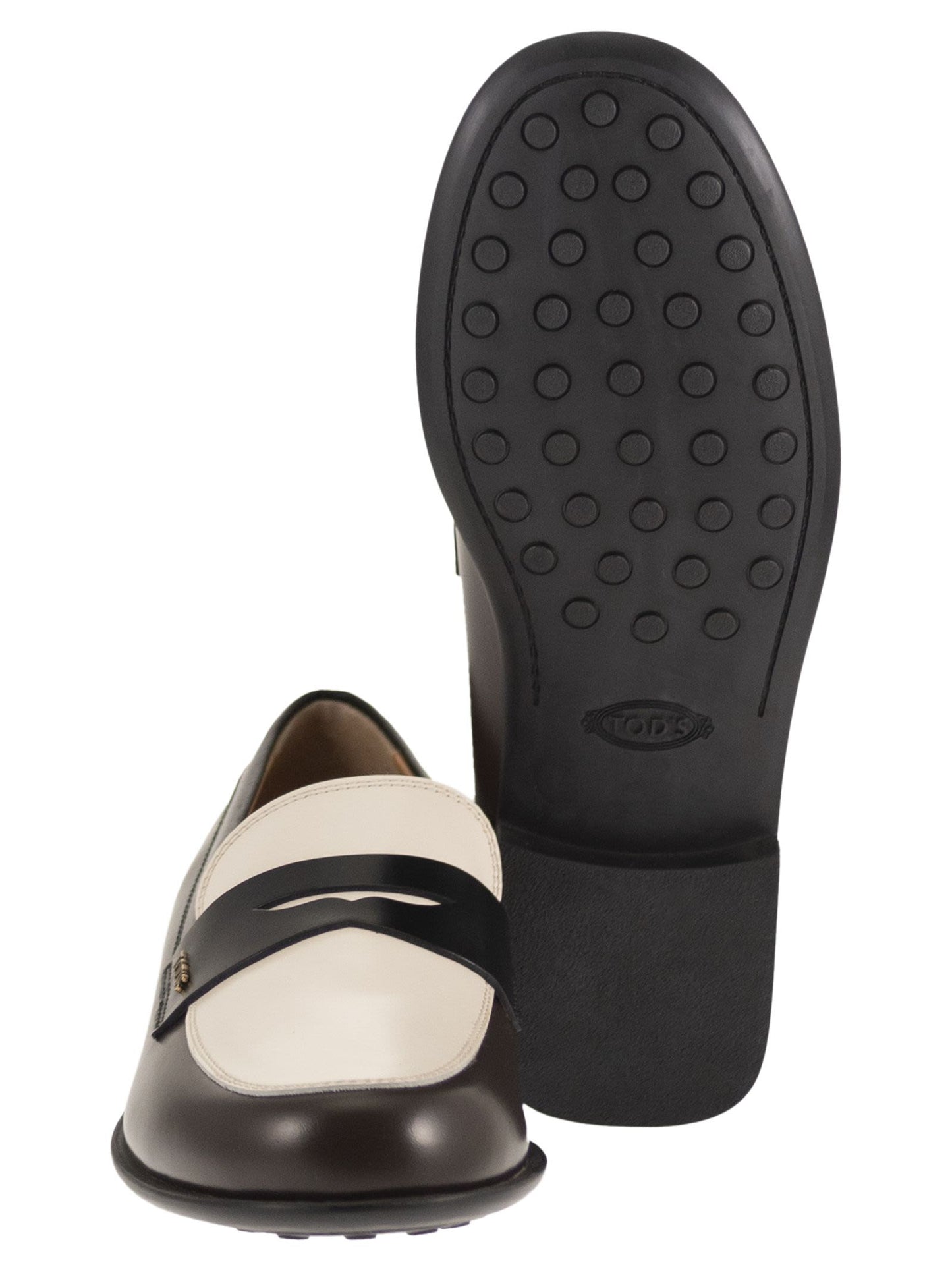 Tod's Women Two-Tone Calfskin Leather Loafers TOD'S