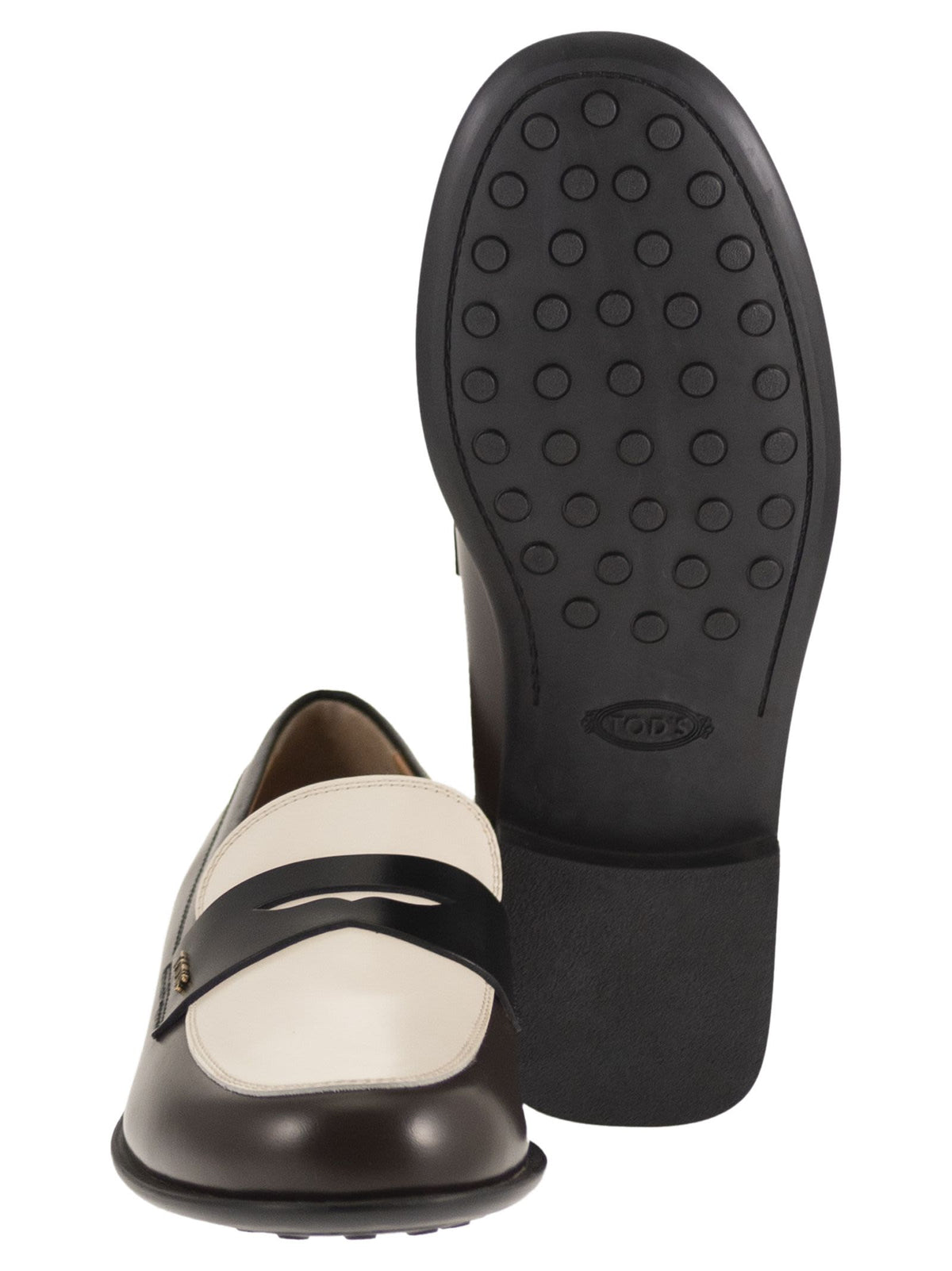 Tod's Women Two-Tone Calfskin Leather Loafers TOD'S