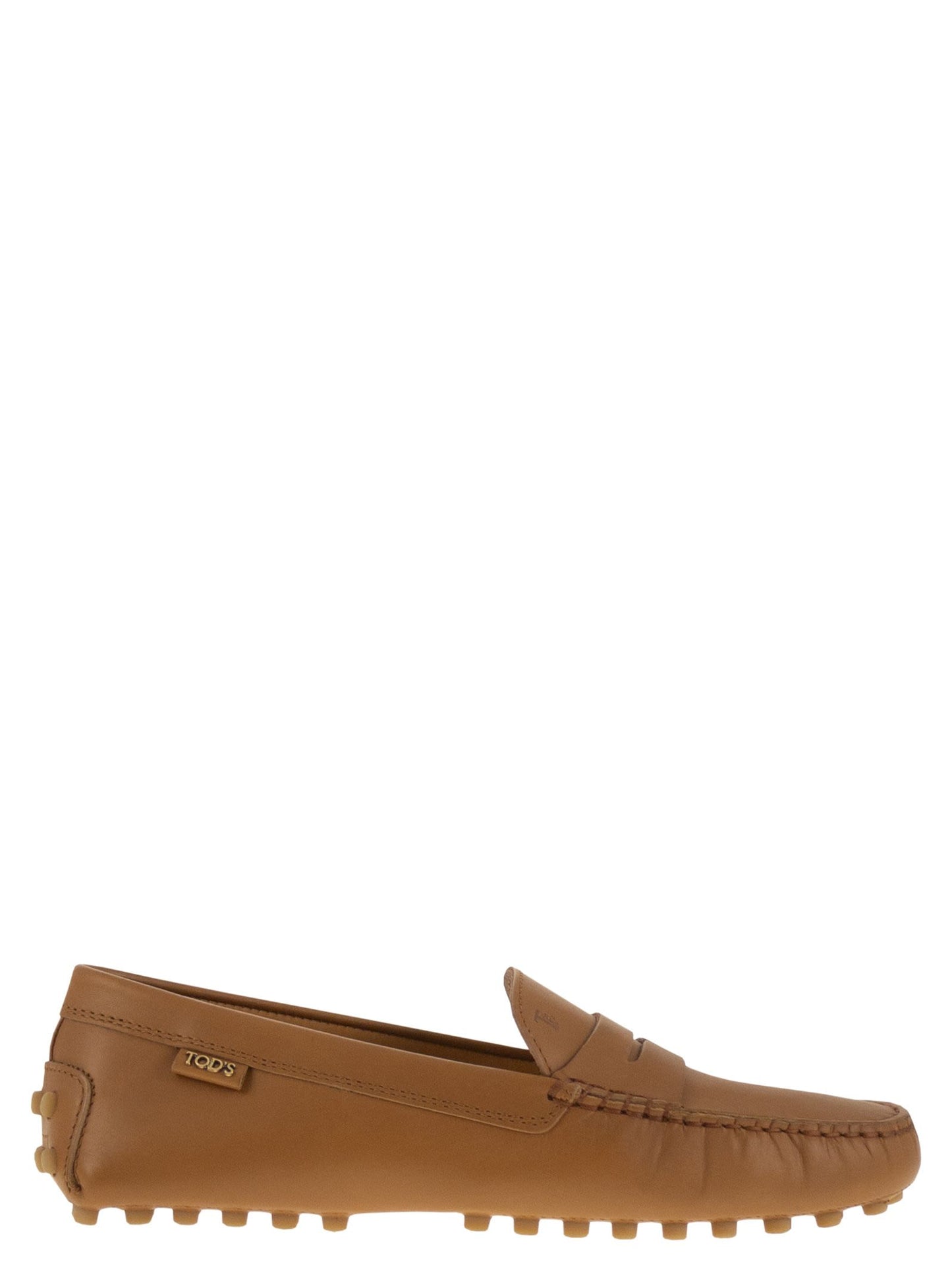 Tod's Women Leather Moccasin Rubber Sole TOD'S