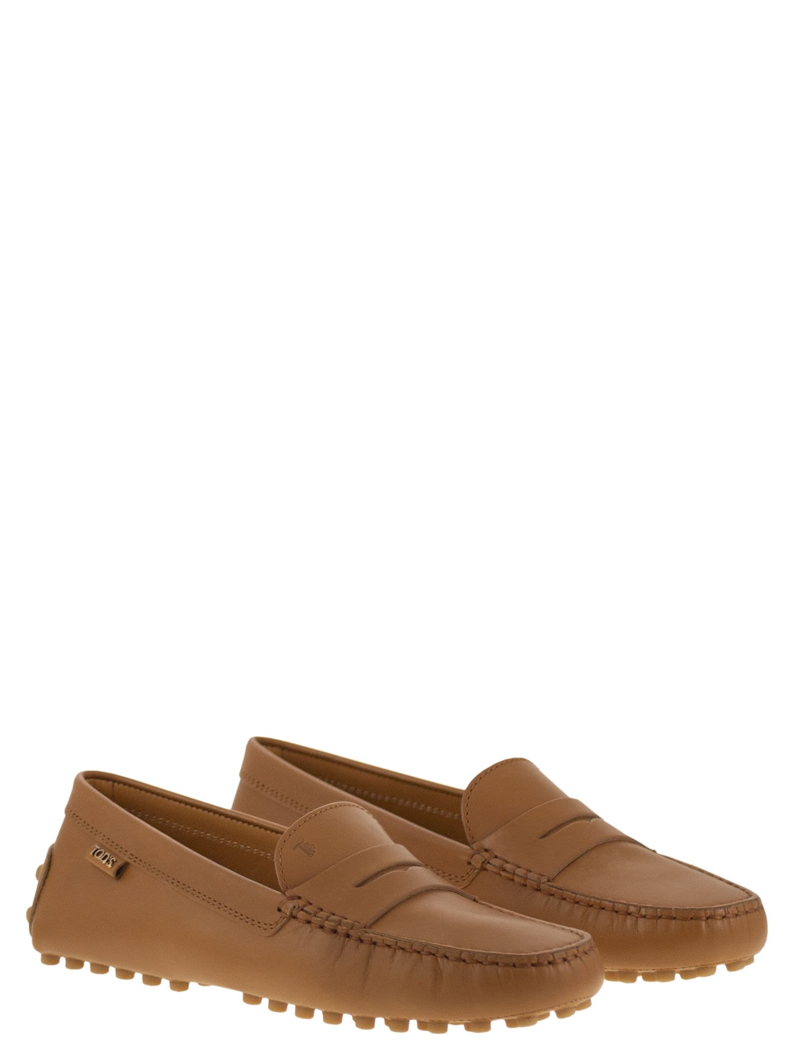 Tod's Women Leather Moccasin Rubber Sole TOD'S